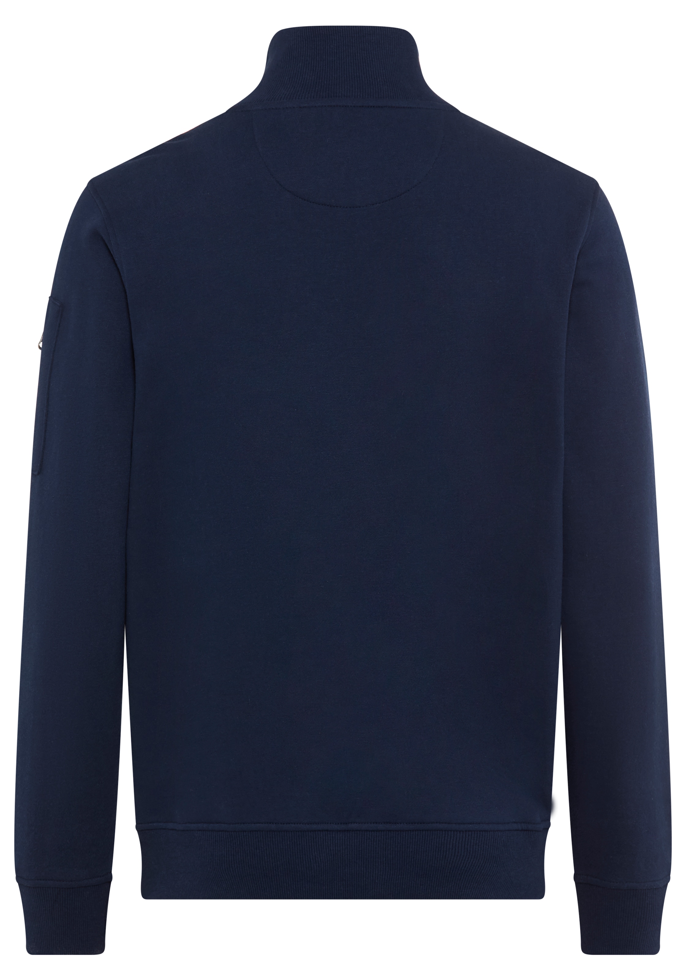 DELMAO Sweatshirt »Troyer«, mit moderner Ärmeltasche