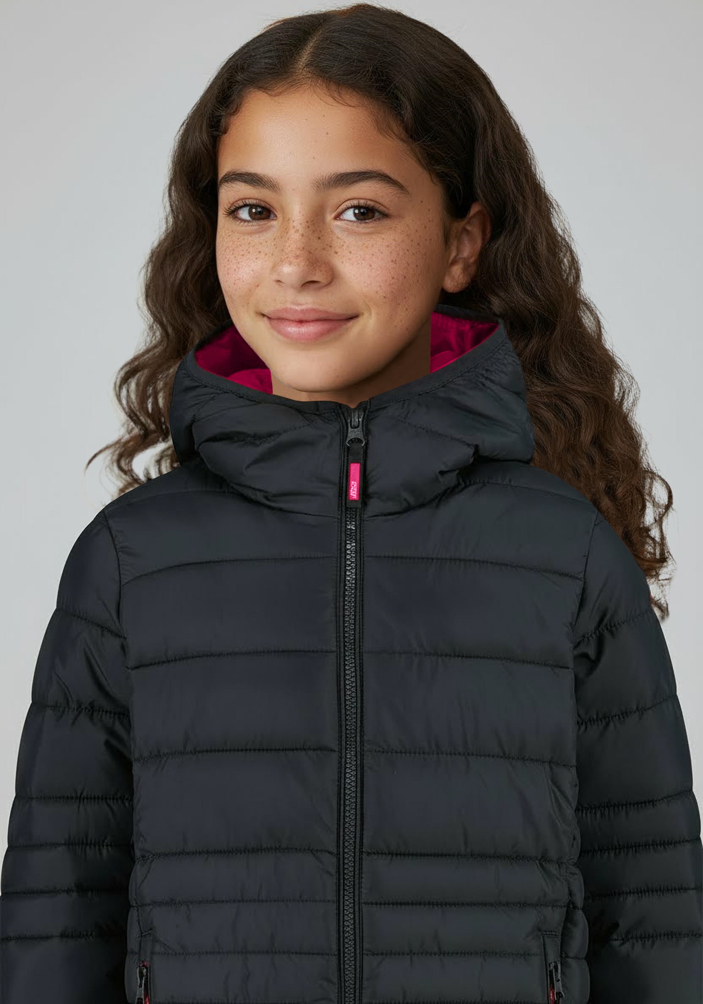 CMP Steppjacke »KID G JACKET FIX HOOD« mit Kapuze für Jugendliche, mit Kapuze, mit Reißverschlusstaschen
