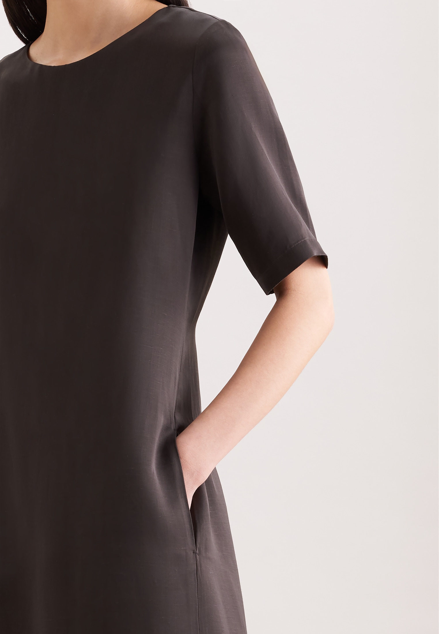 seidensticker Sommerkleid 1/2 Rundhals Uni