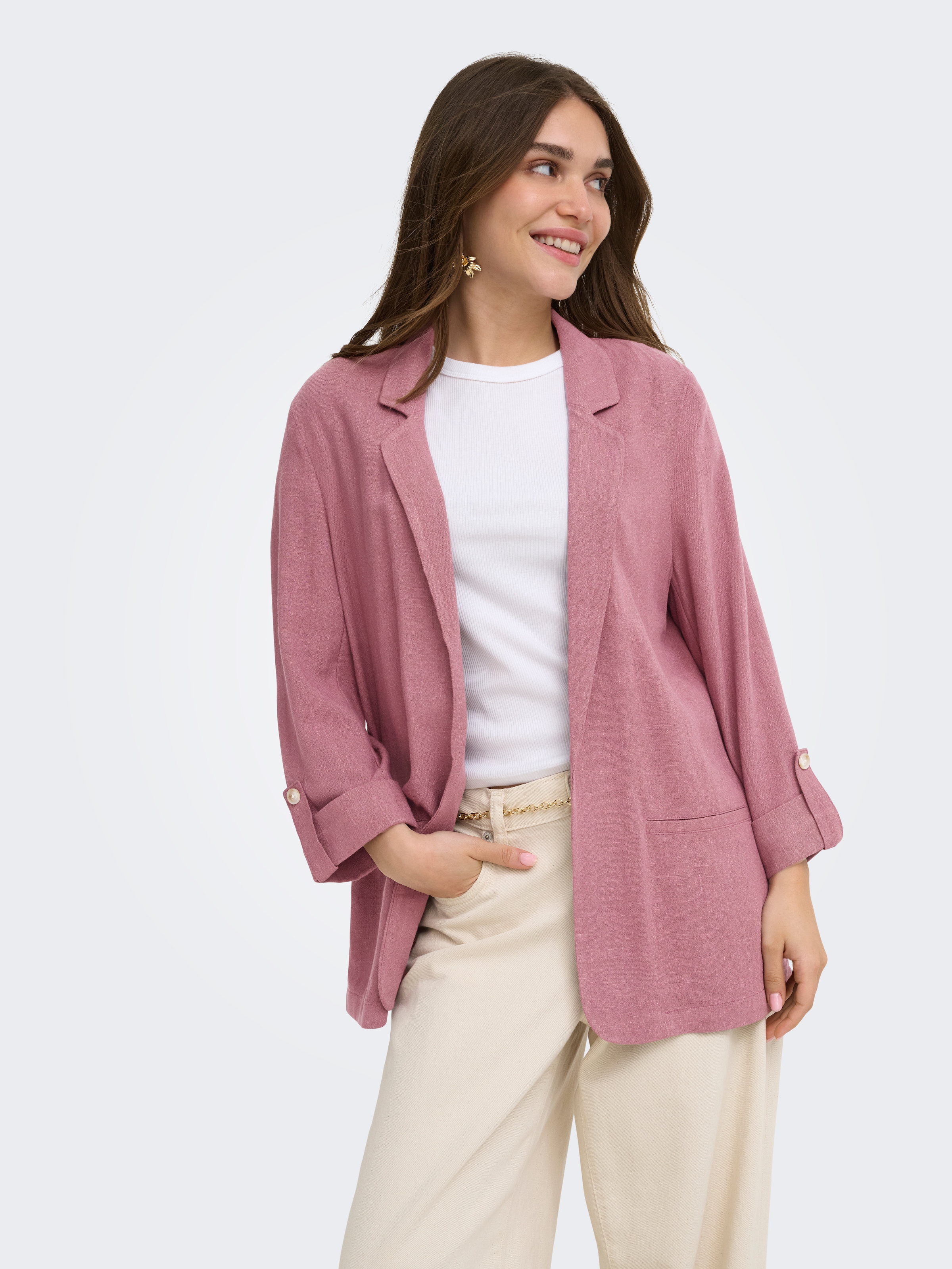 ONLY Longblazer »ONLSIESTA 3/4 OPEN LIN BL BLAZE TLR NOOS«