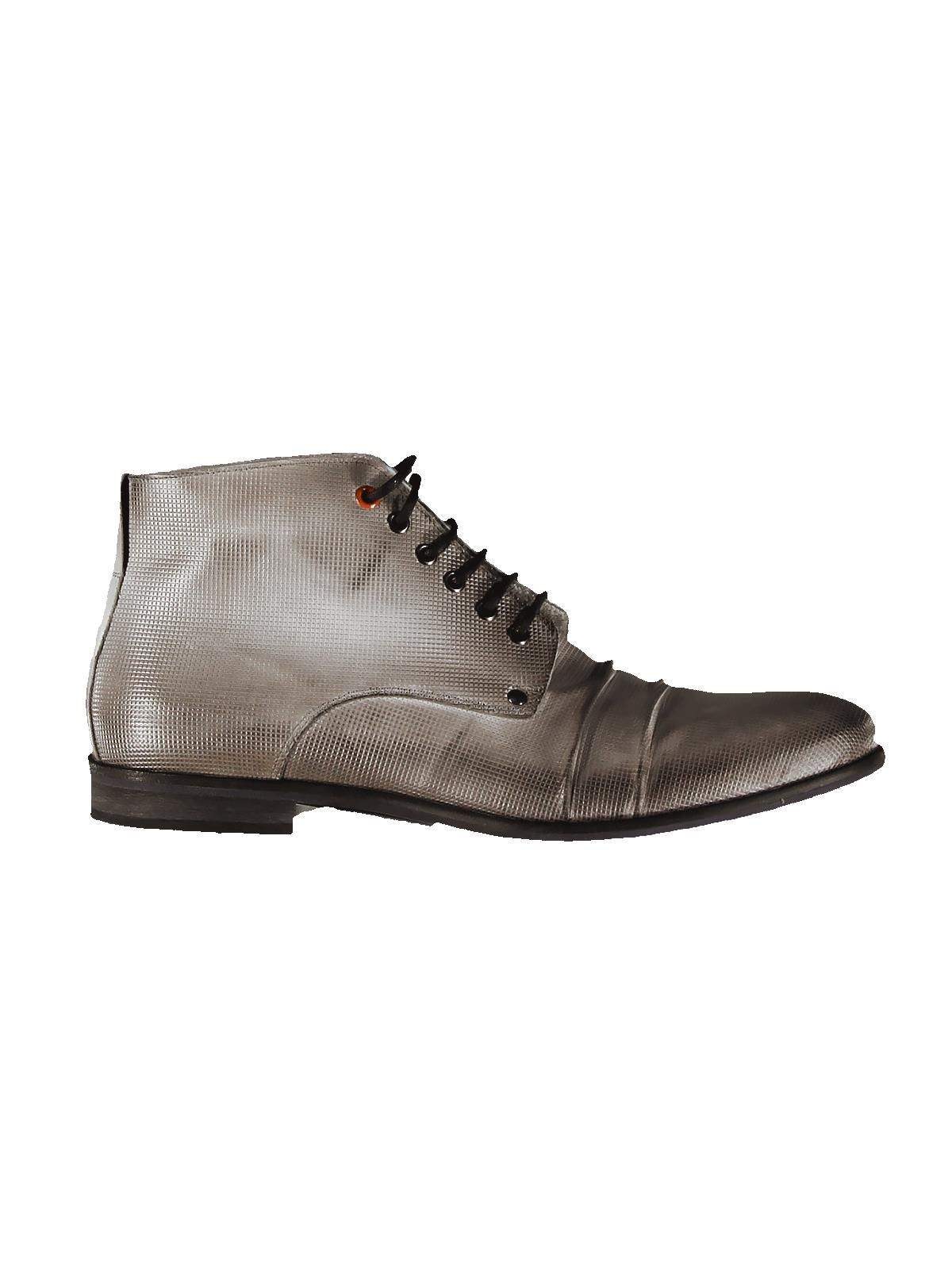 emilio adani Schnürboots, mit geprägter Lederoberfläche