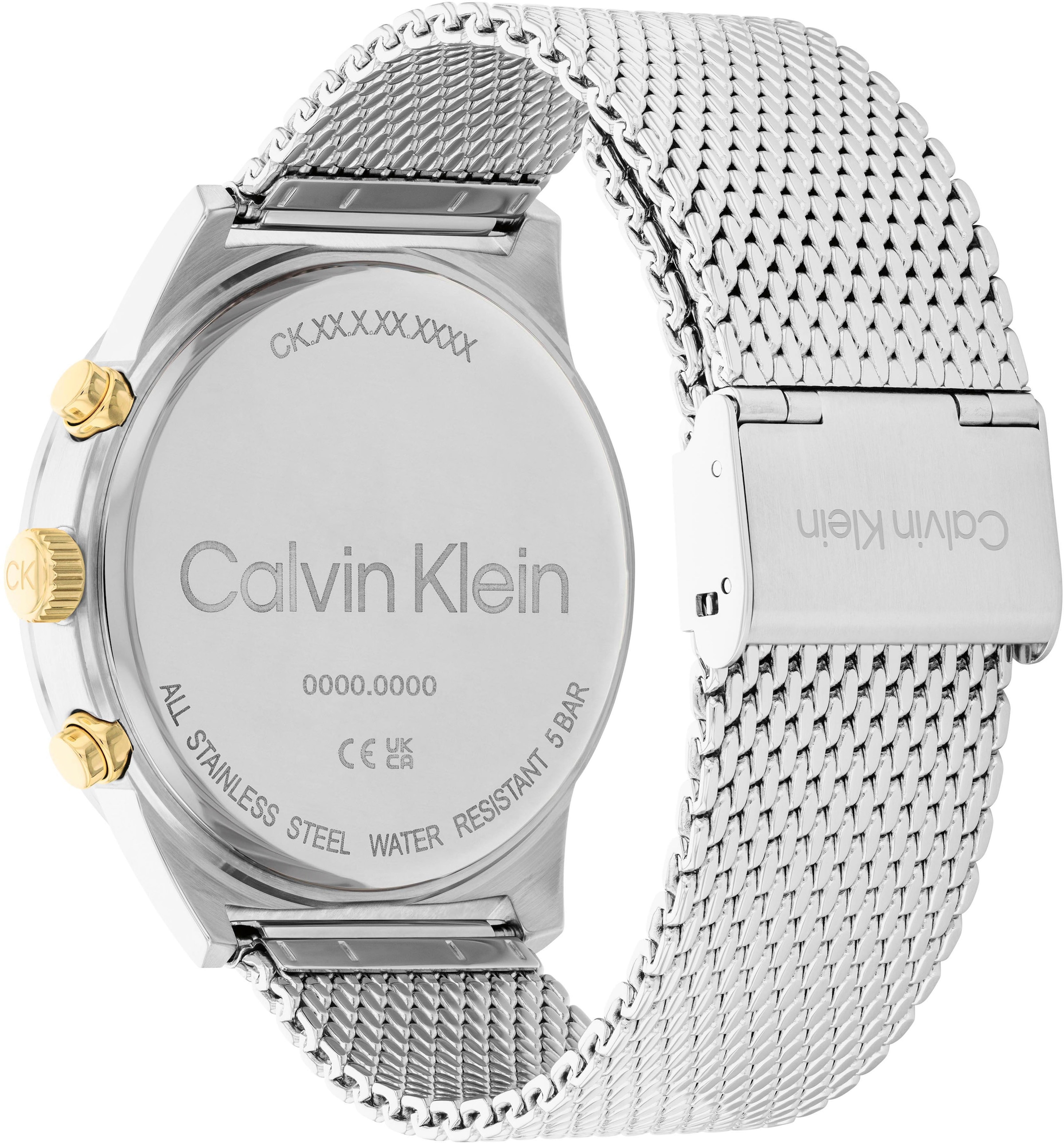 Calvin Klein Multifunktionsuhr »TIMELESS«, Quarzuhr, Armbanduhr, Herrenuhr, Datum, Edelstahlarmband