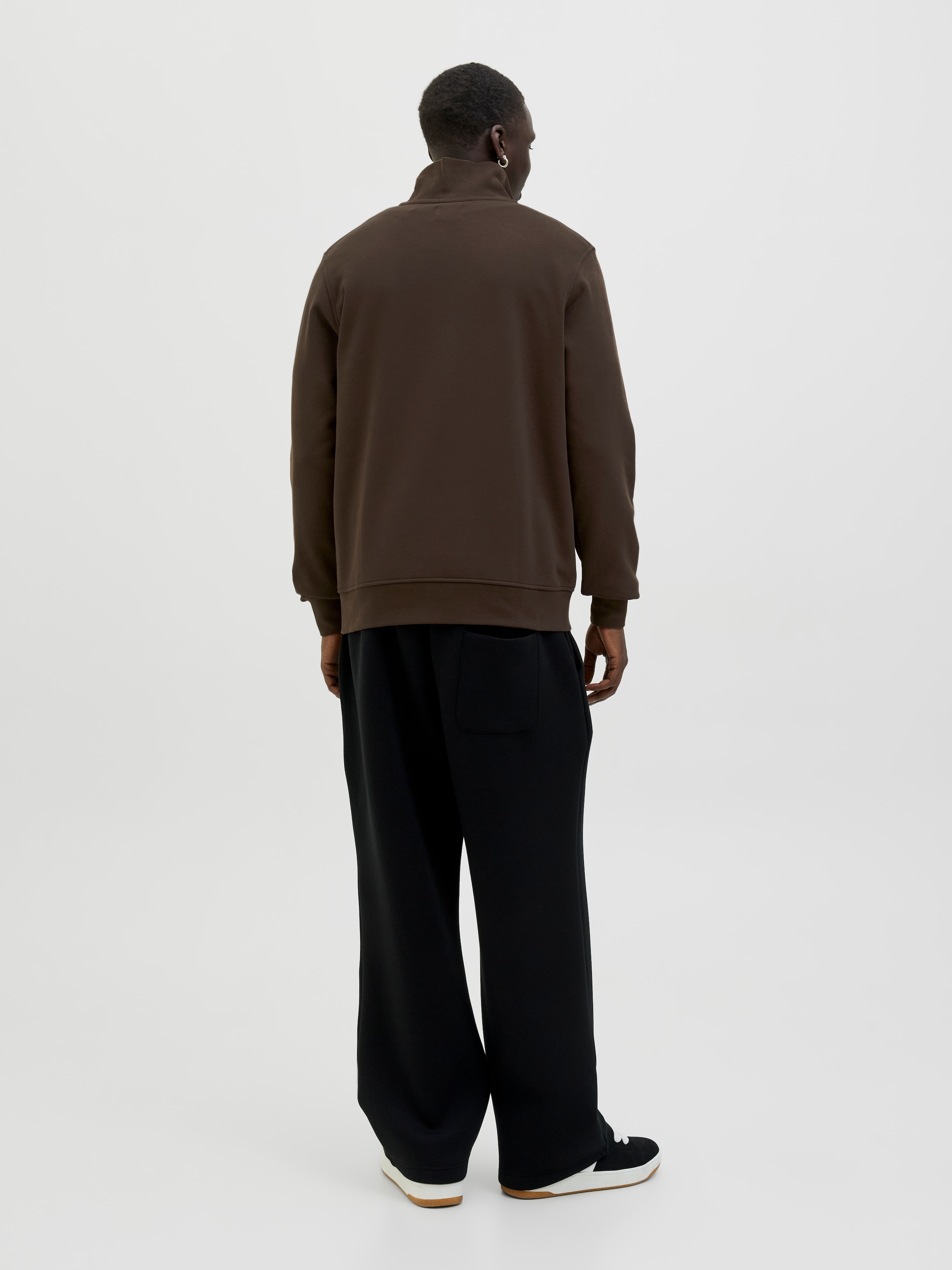 Jack & Jones Sweatshirt »JJESOHO SWEAT QUARTER ZIP HN NOOS«, mit Print