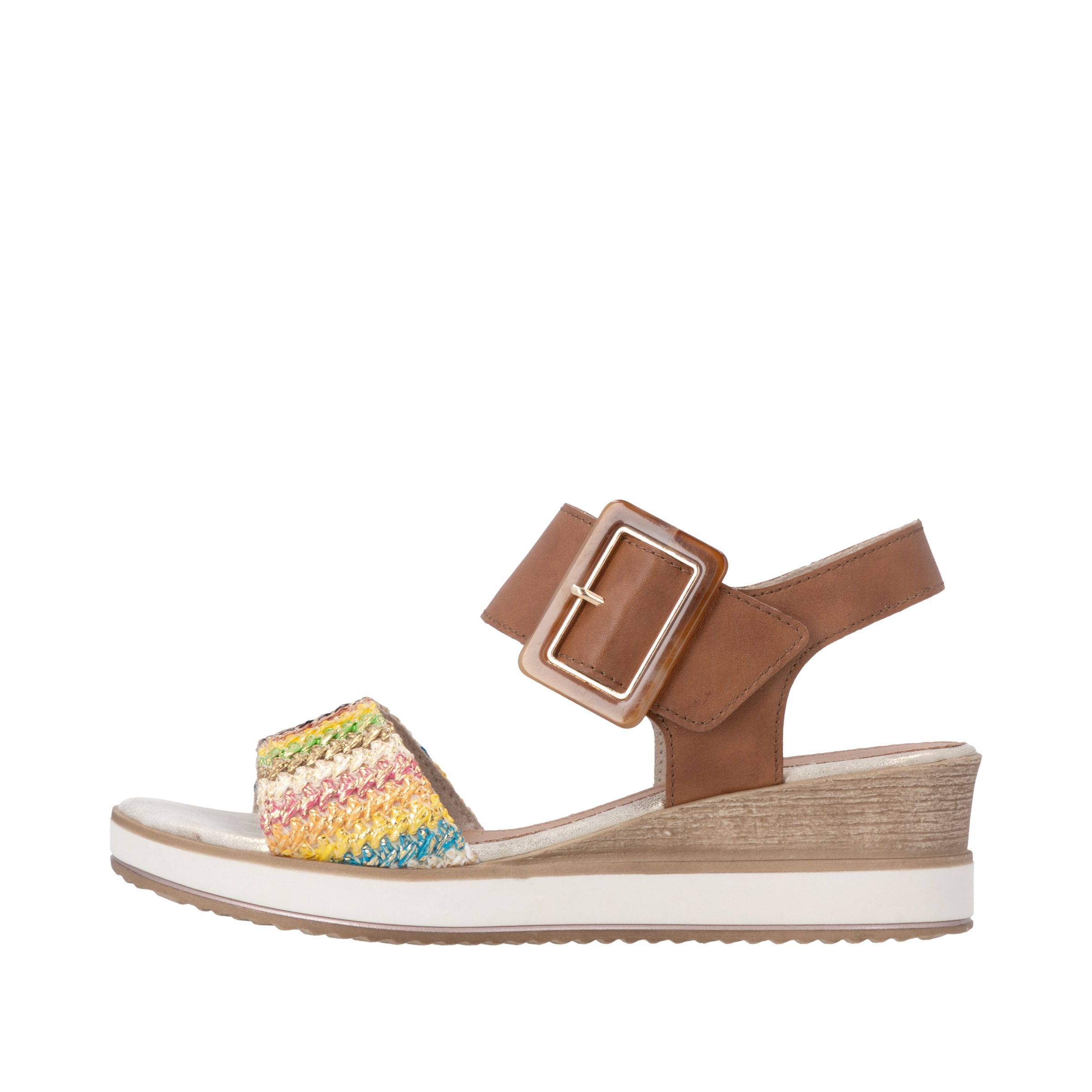 Remonte Sandalette »ELLE-Collection«  Sommerschuh, Sandale, Bequemschuh mit Klett unter der Zierschnalle