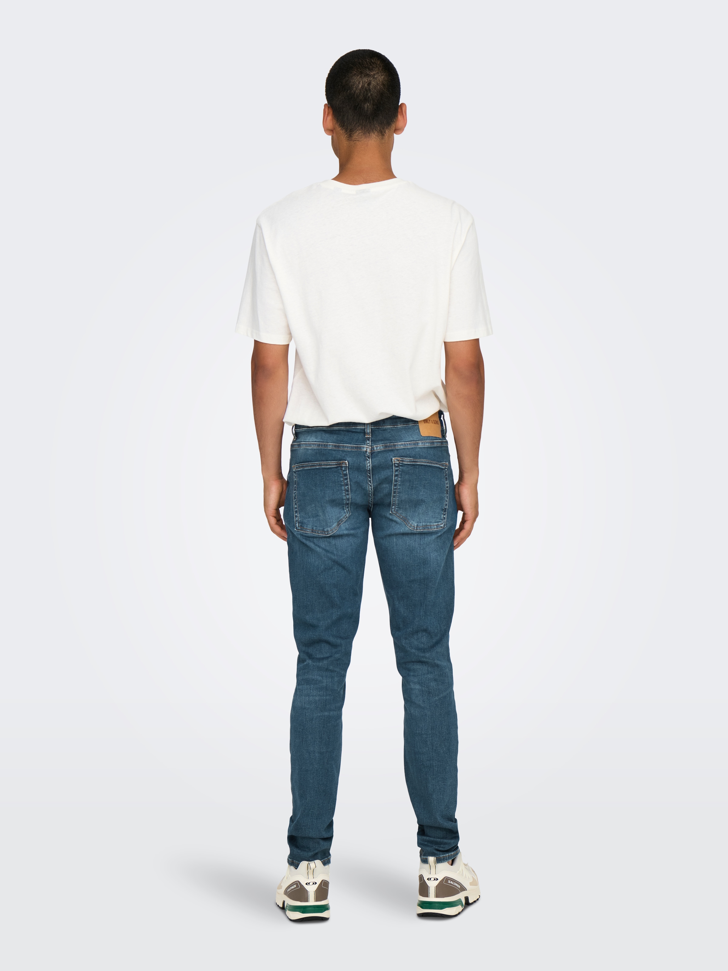 ONLY & SONS Slim-fit-Jeans »OS ONSLOOM SLIM BLUE GREY 40« mit Destroyed Effekt