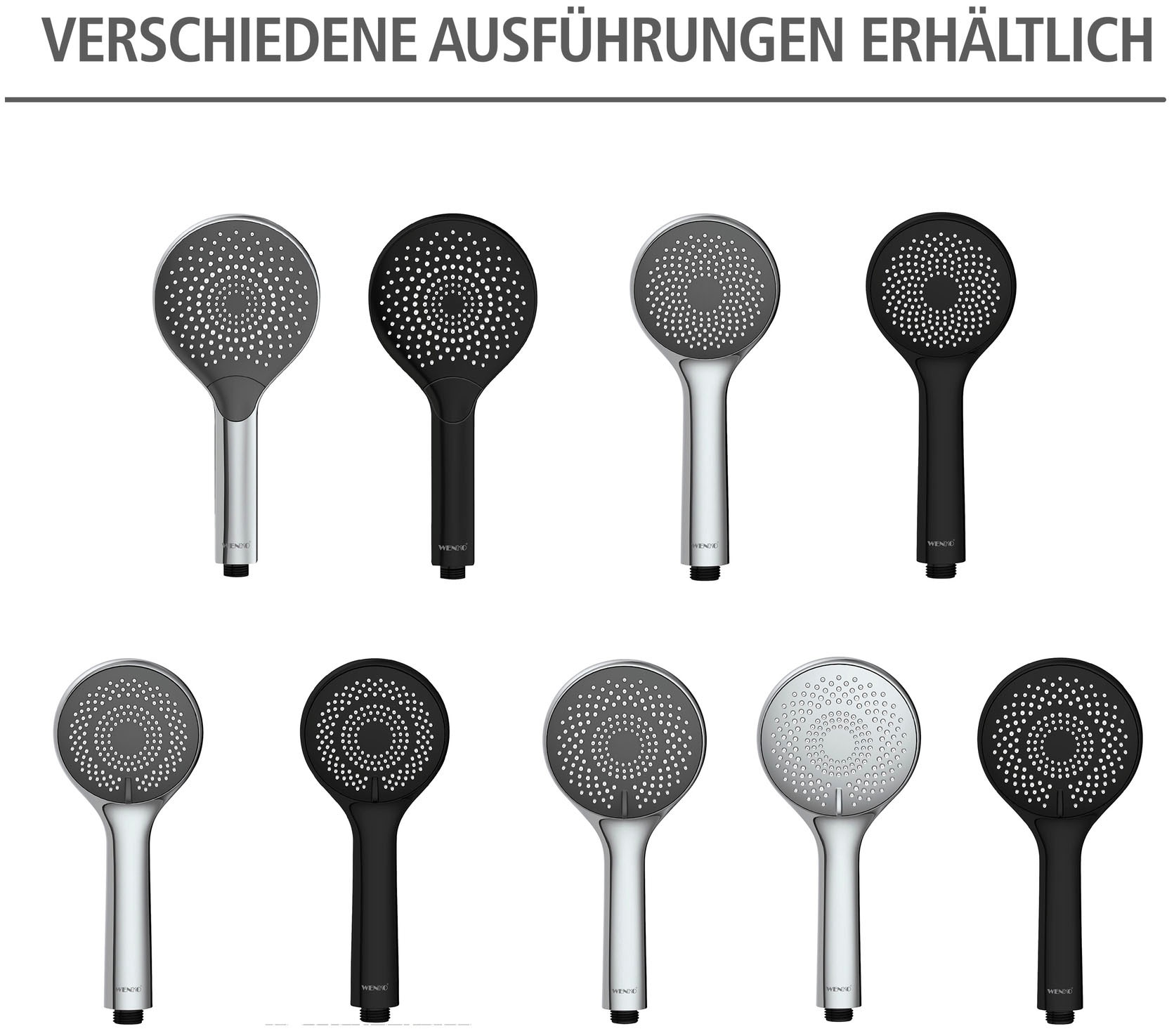 WENKO Handbrause »Watersaving System«, Duschkopf Watersaving Chrom, Durchmesser 11 cm