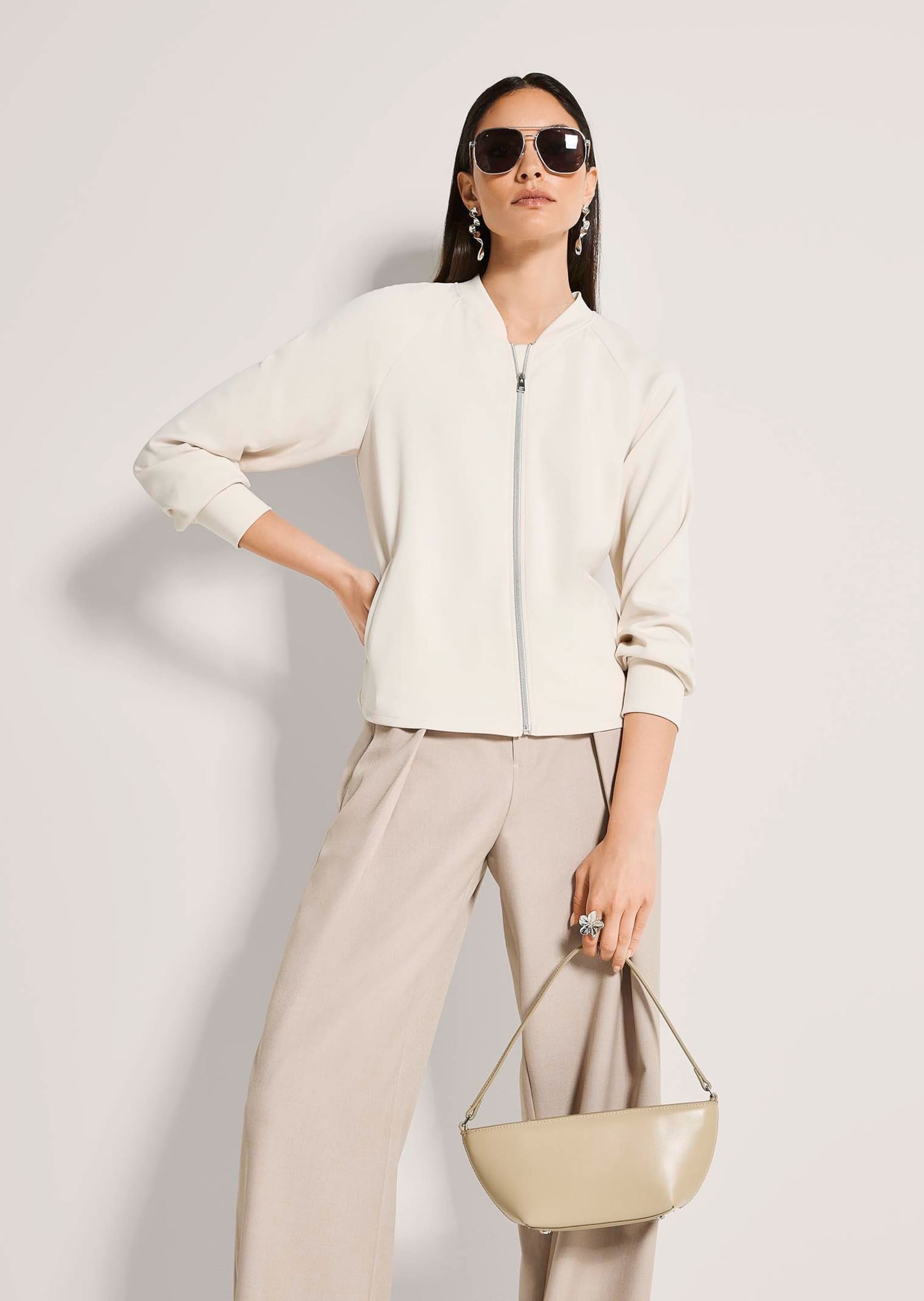 MADELEINE Kurzjacke »Jerseyjacke Basicjacke mit Blousonkragen« Blousonkragen