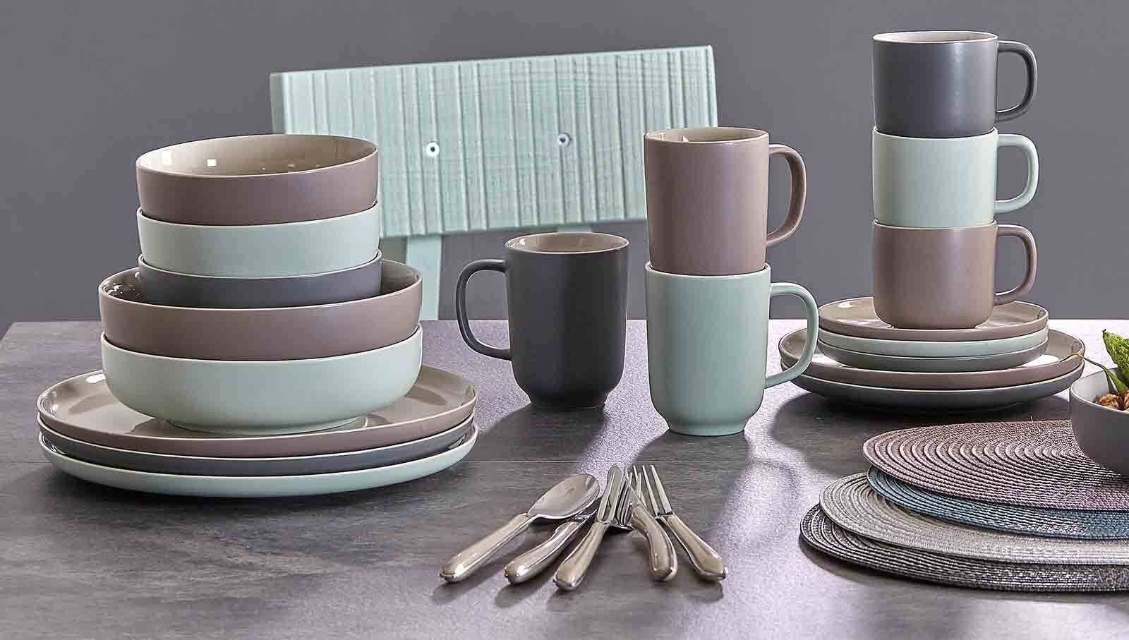 Ritzenhoff & Breker Tasse »Espressotassen mit Untertassen Jasper 100 ml 4er Set« Spülmaschinengeeignet