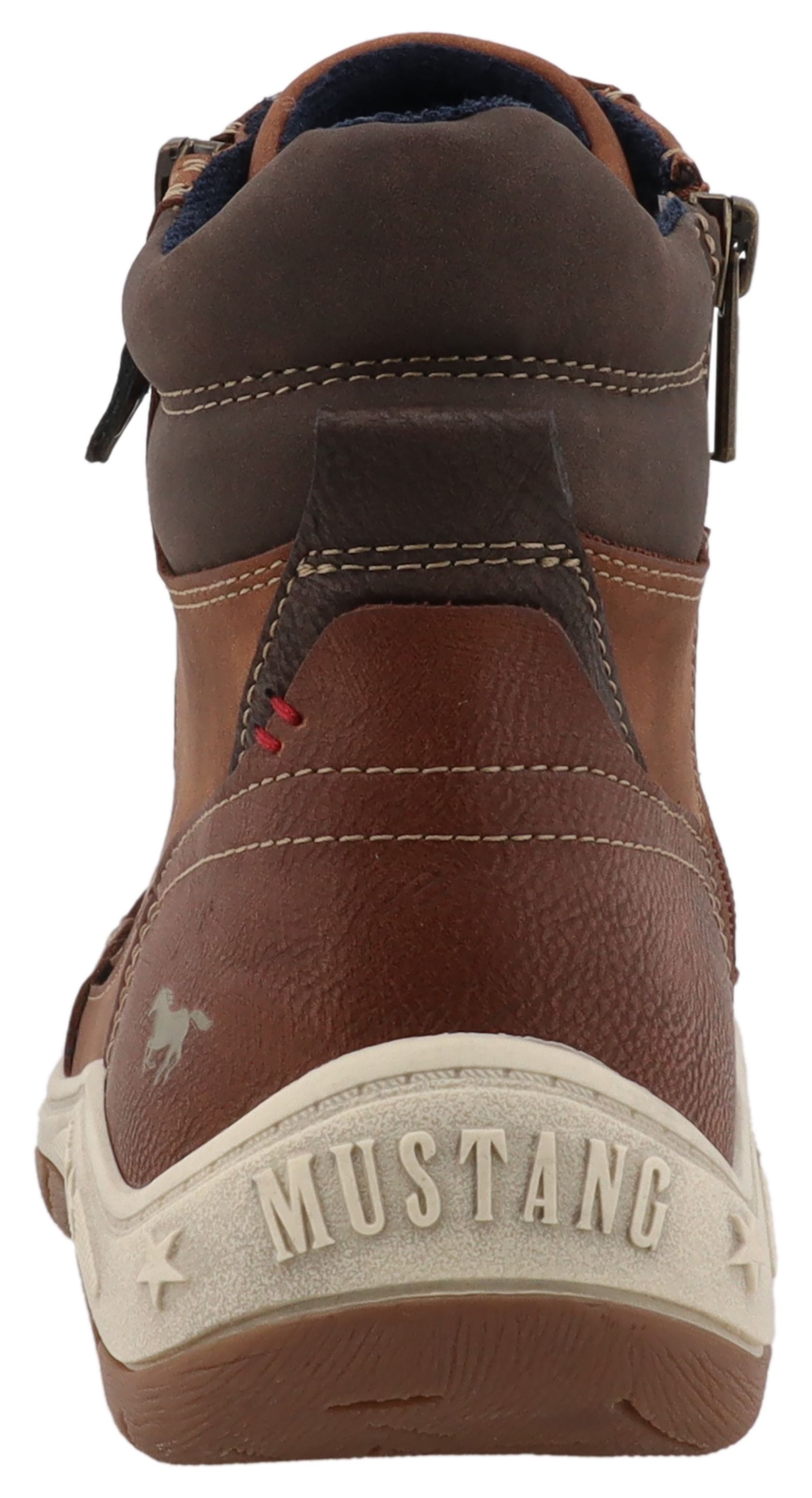 Mustang Shoes Schnürboots »Benedetto«  High Top Sneaker, Schnürboots mit Reißverschluss