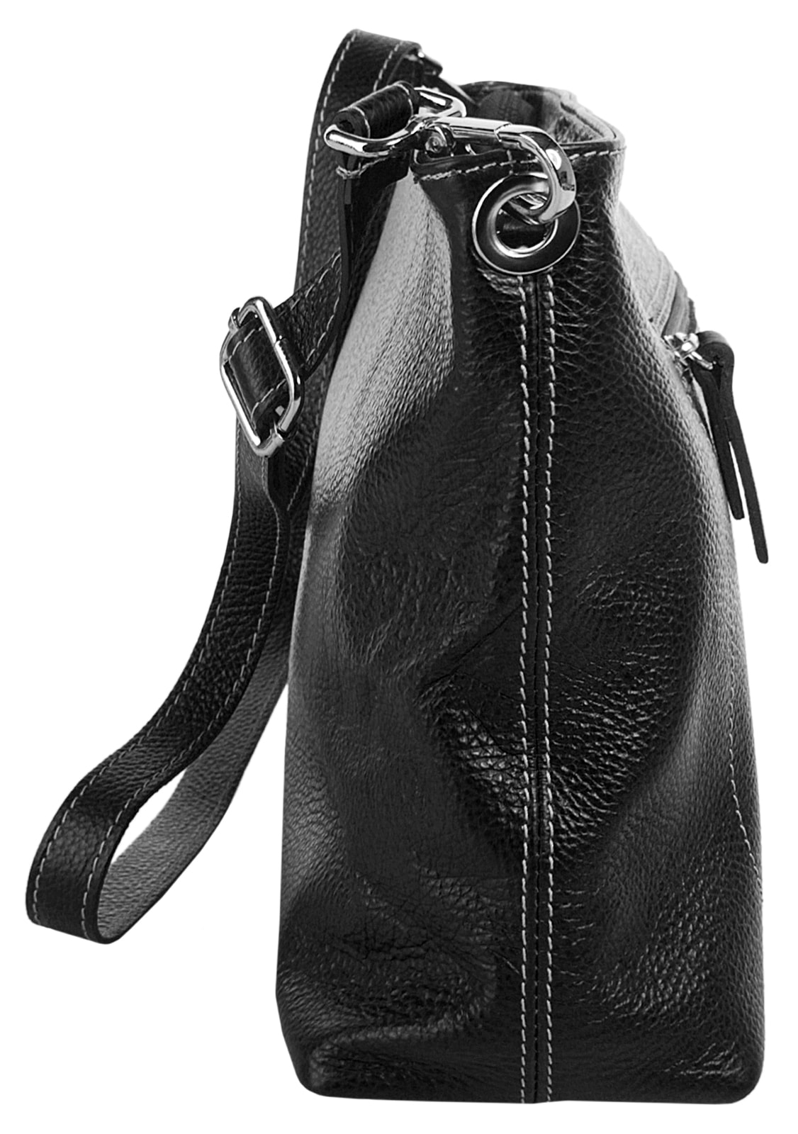 Samantha Look Umhängetasche echt Leder, Made in Italy