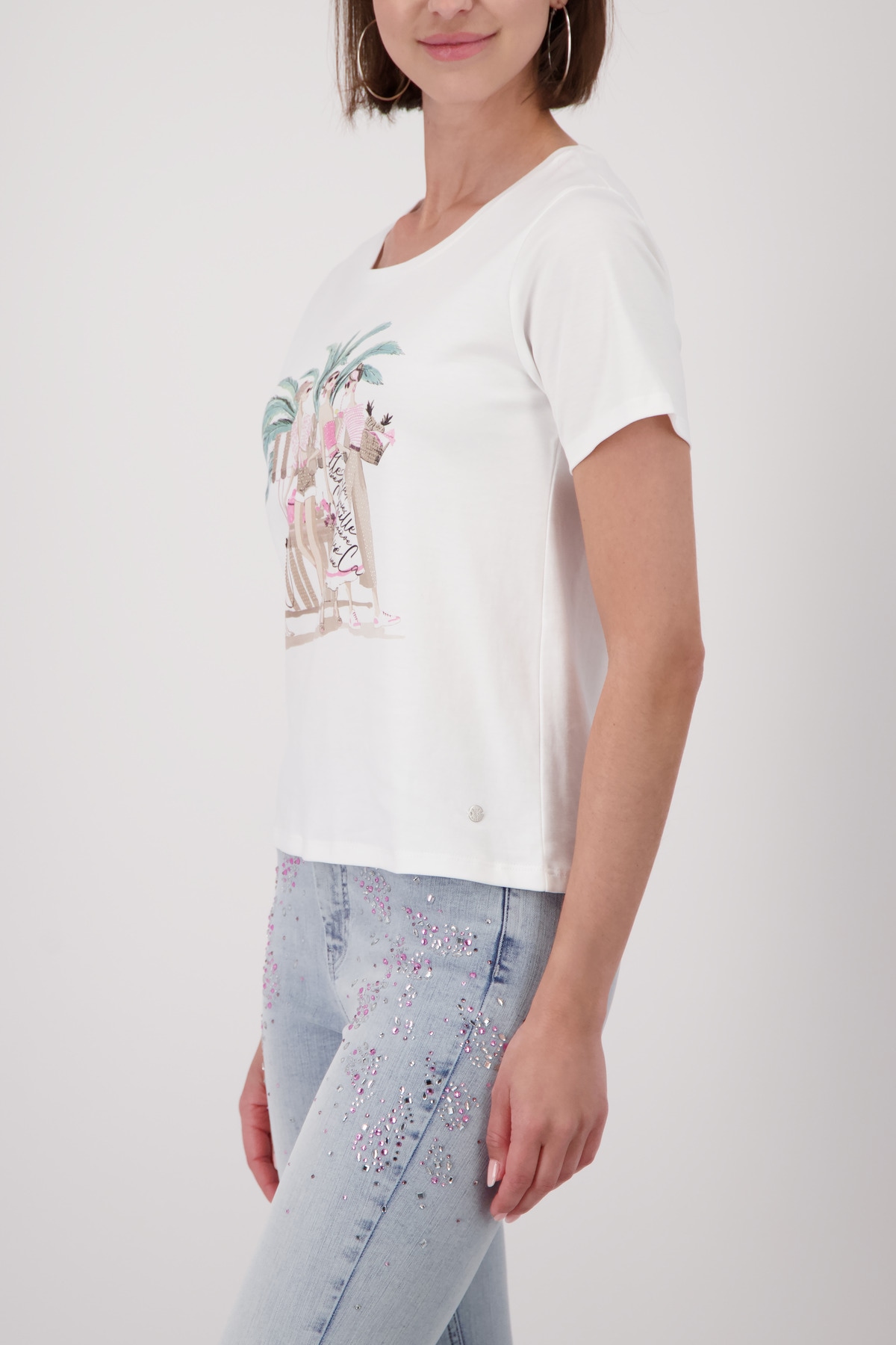Monari T-Shirt »Shirt Frauen gezeichnet« Regular fit mit Frauenprint