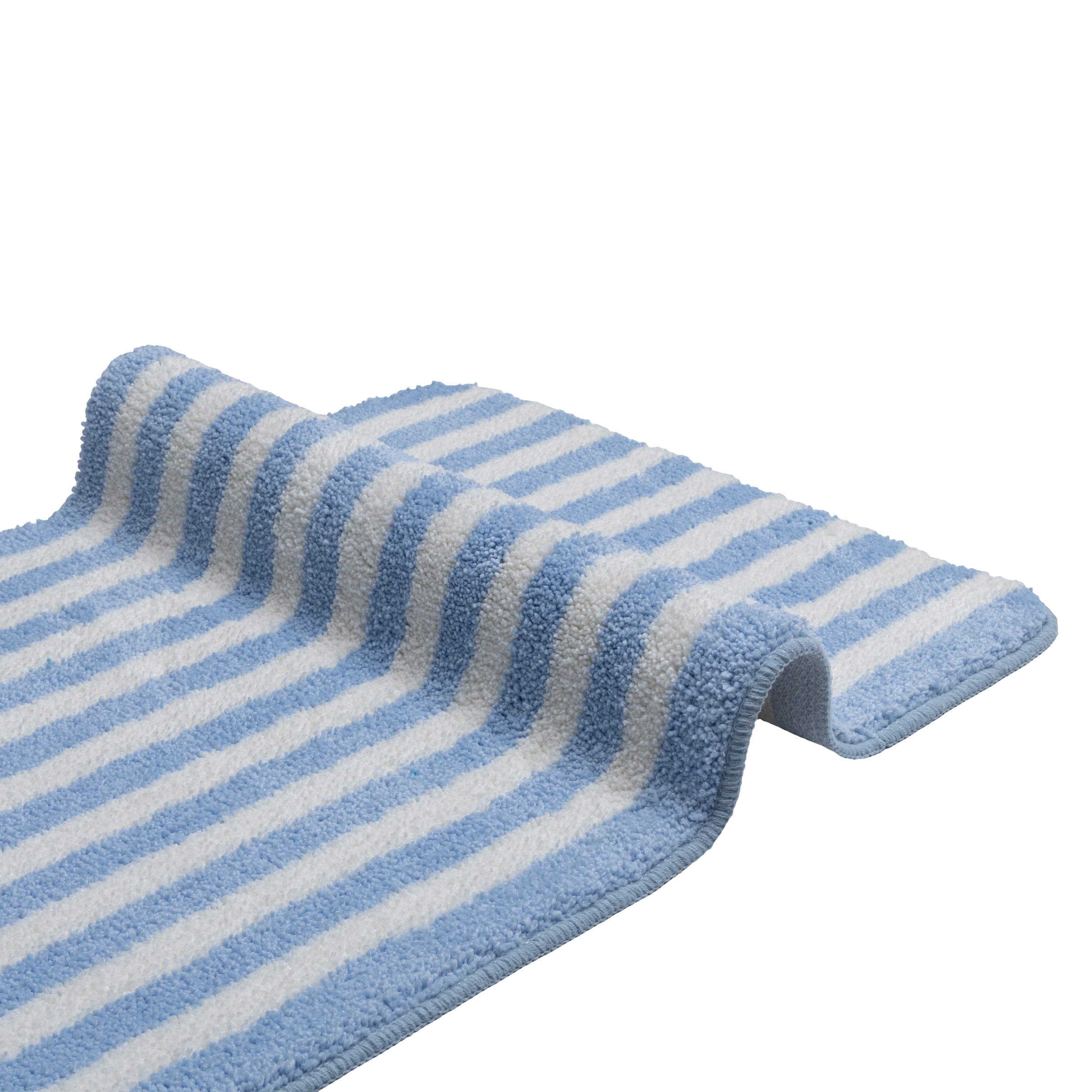 OTTO home Badematte »Streifen, Badvorleger, Badezimmer Teppich« Höhe 12 mm rutschhemmend beschichtet fußbodenheizungsgeeignet | schnell trocknend Scandi, modern, gestreift, Badteppich, Badematten