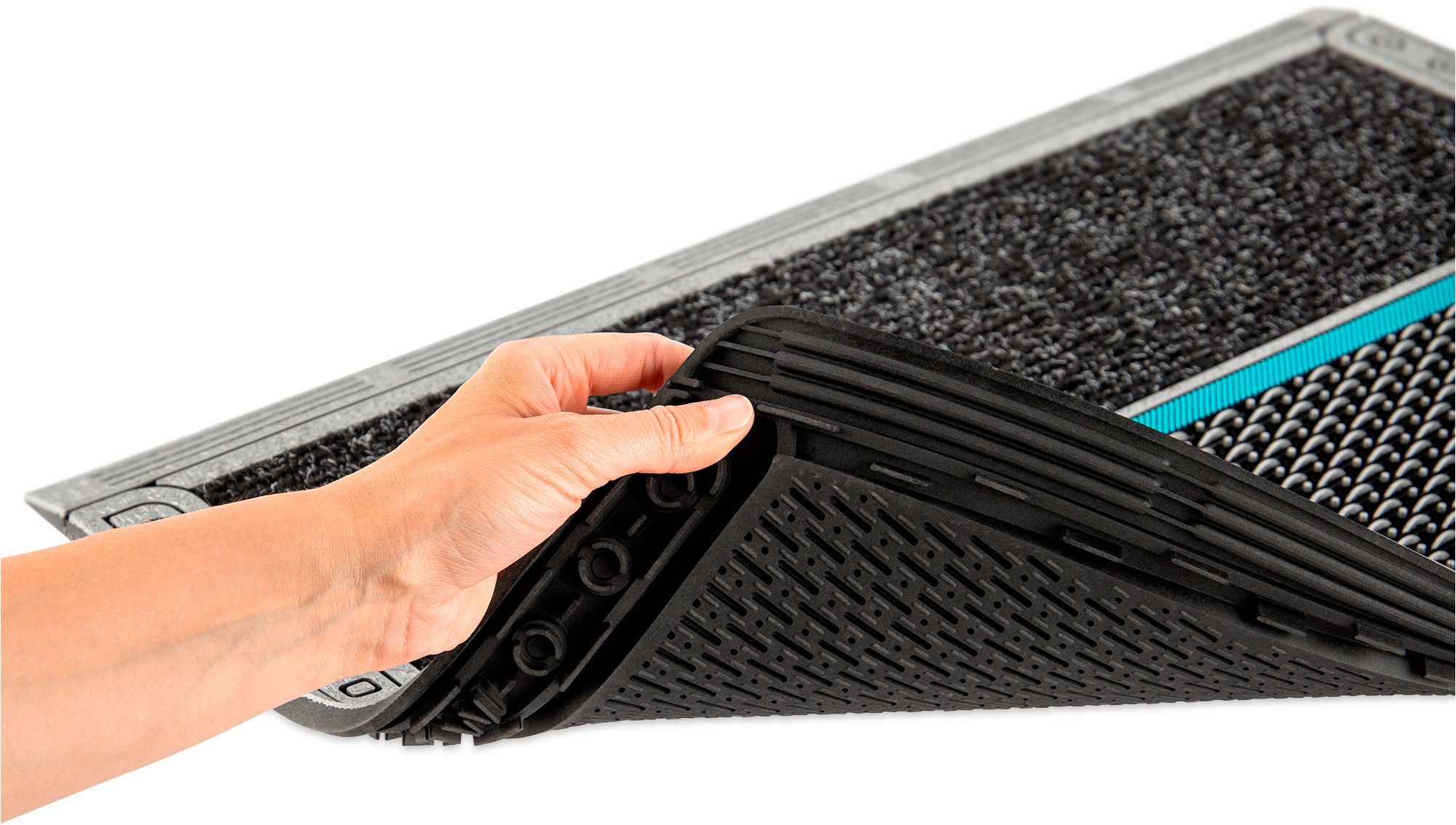 Home2Fashion Fußmatte »Clean Colorado HR«, rechteckig, Schmutzfangmatte, mit Spruch, robust, In- und Outdoor geeignet