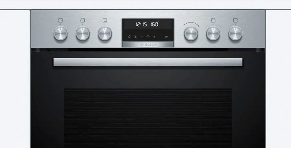 BOSCH Induktions Herd-Set »HEA578BS1«, mit Teleskopauszug nachrüstbar, Pyrolyse-Selbstreinigung
