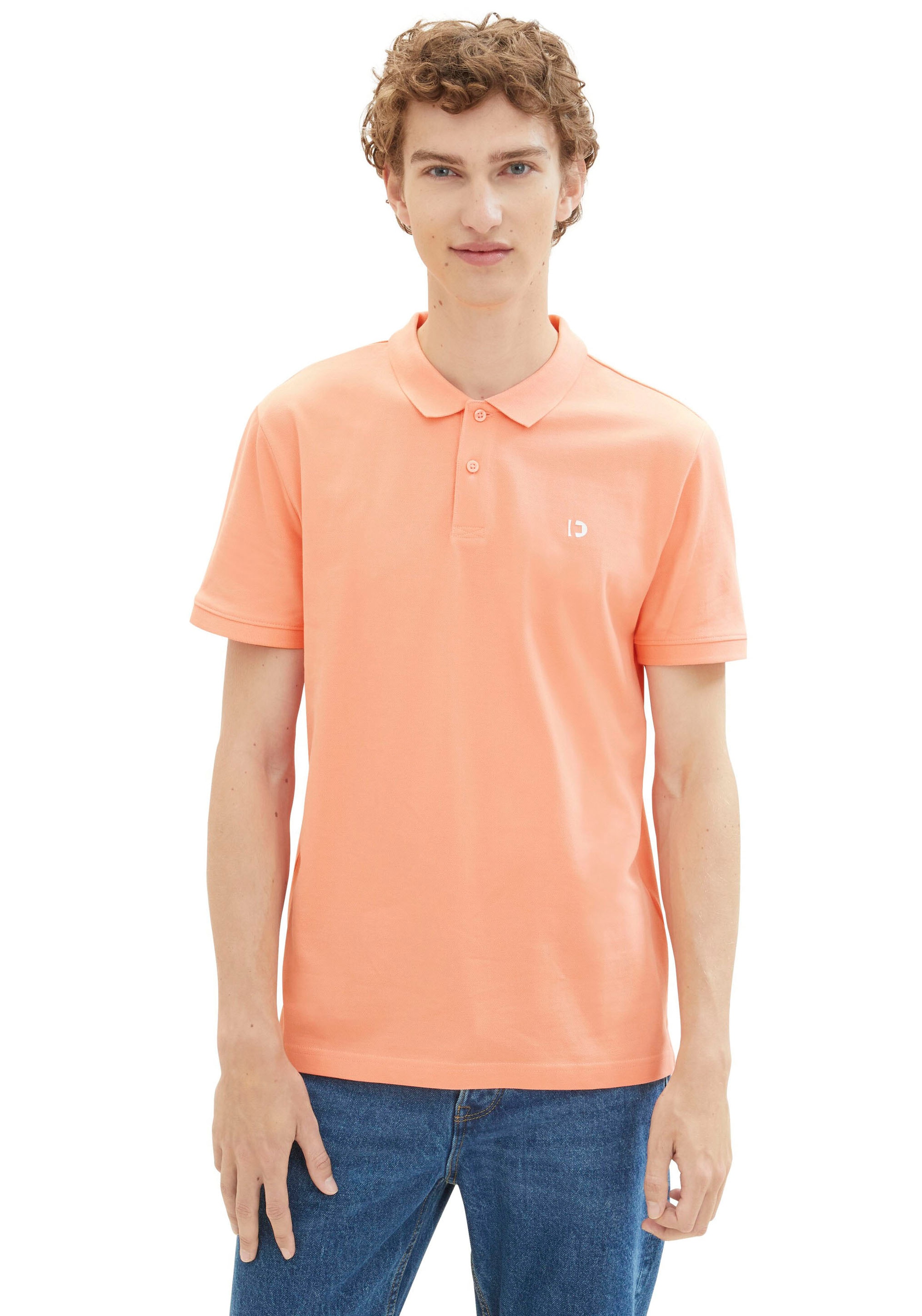 Poloshirt, mit Logo-Print