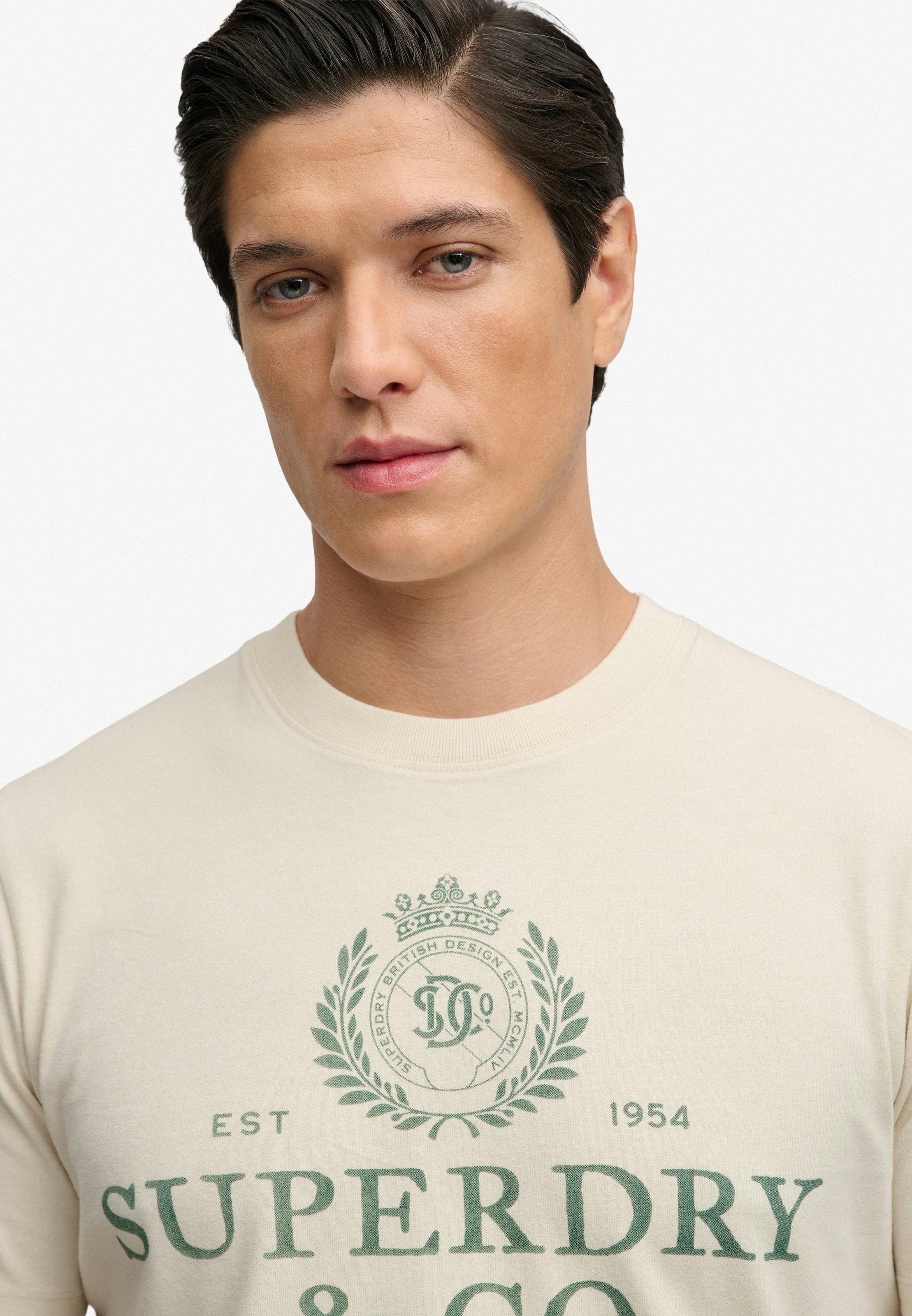 Superdry Rundhalsshirt »1954 Company Relaxed Tee« Baumwolle, relaxed fit