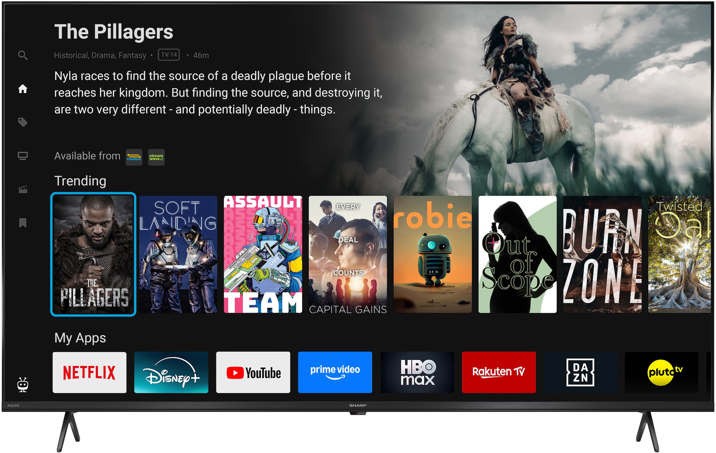 Sharp QLED-Fernseher »4T-C50HMx« 126 cm/50 ″ Smart-TV