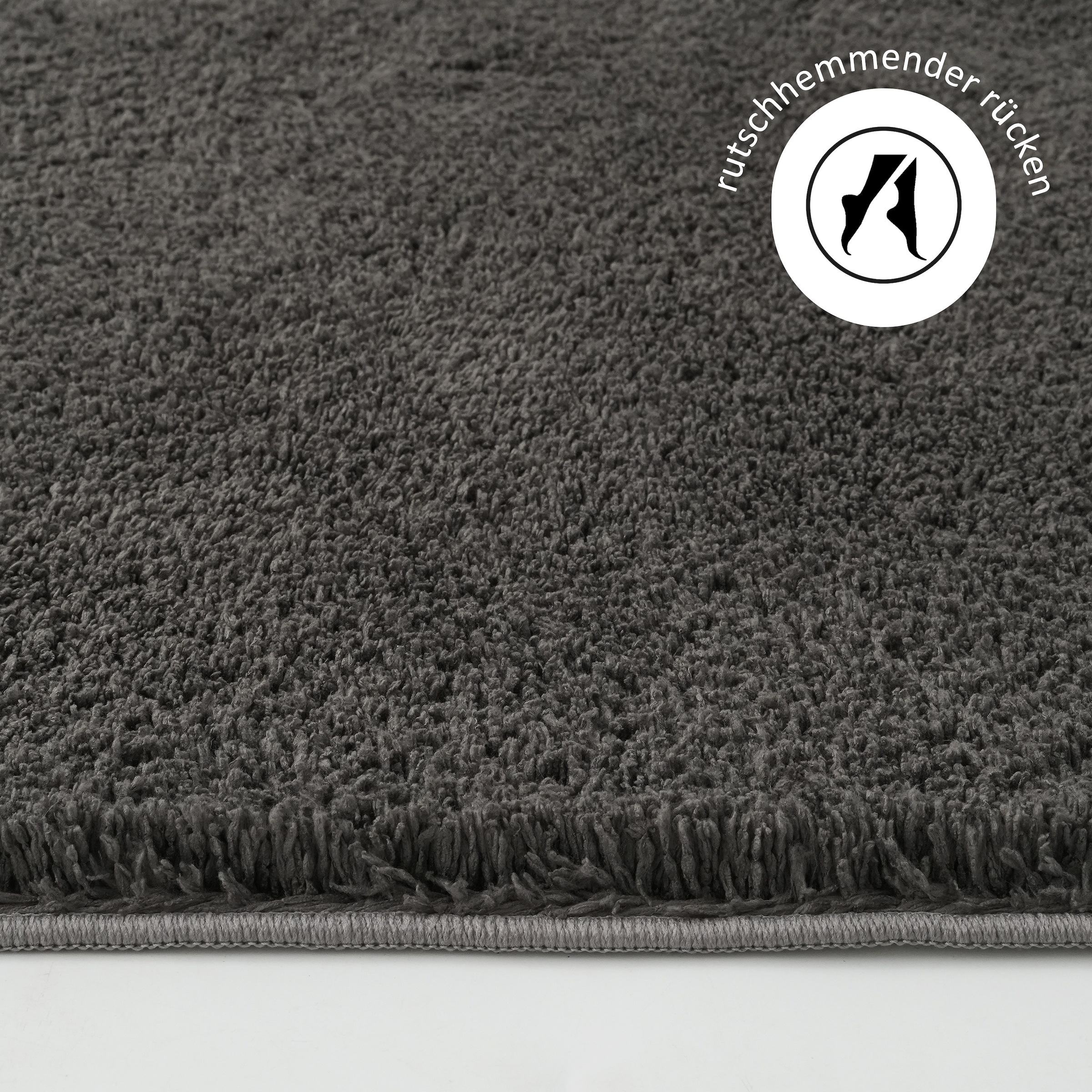 OTTO home Teppich »Cali Shaggy« rechteckig 22 mm Höhe Uni-Farben, kuschelig, & weich, waschbar, Wohnzimmer, Schlafzimmer