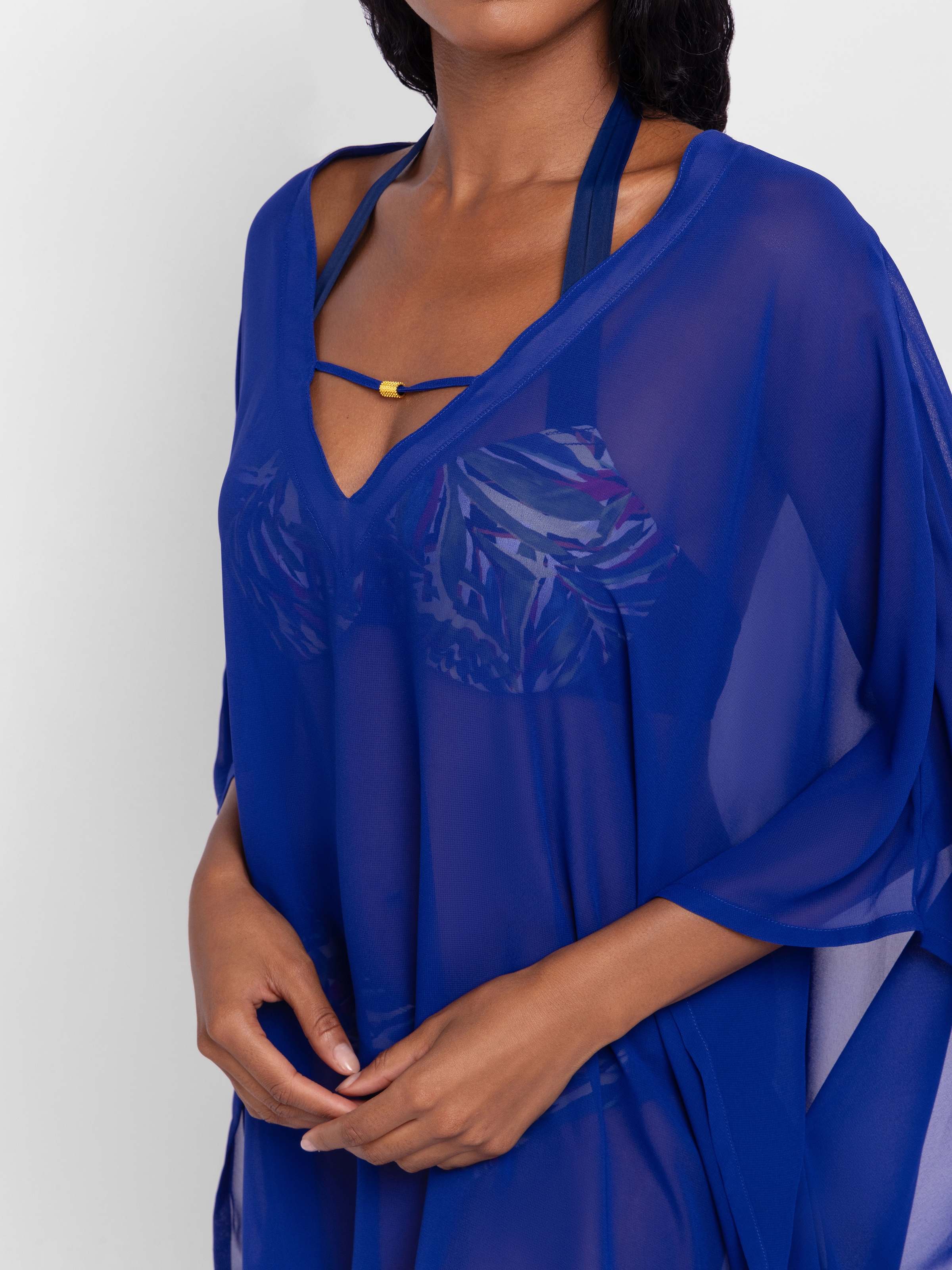 Dorina Strandkleid »KANO«, V-Ausschnitt, Sommerkaftan, Universalgröße