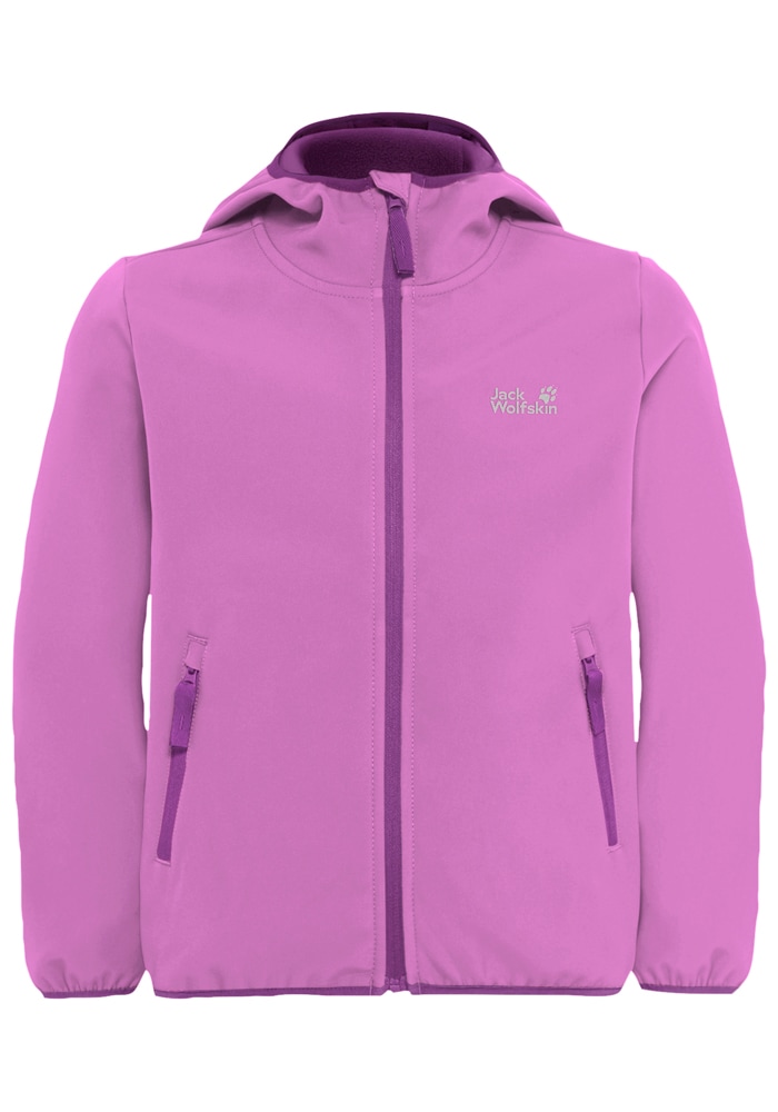 Jack Wolfskin Softshelljacke »FOURWINDS JACKET KIDS« mit Kapuze