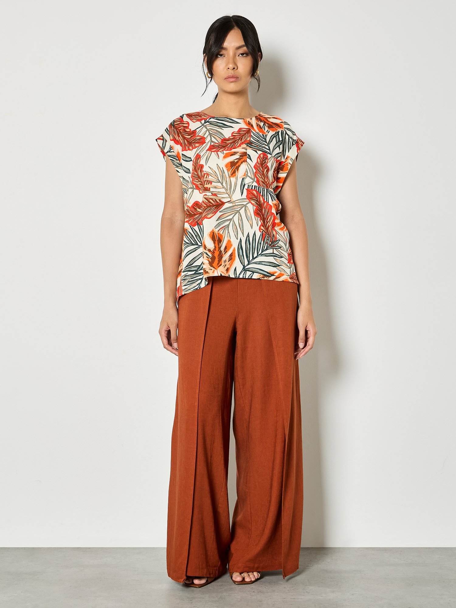 Apricot Stricktop »Top« Druck