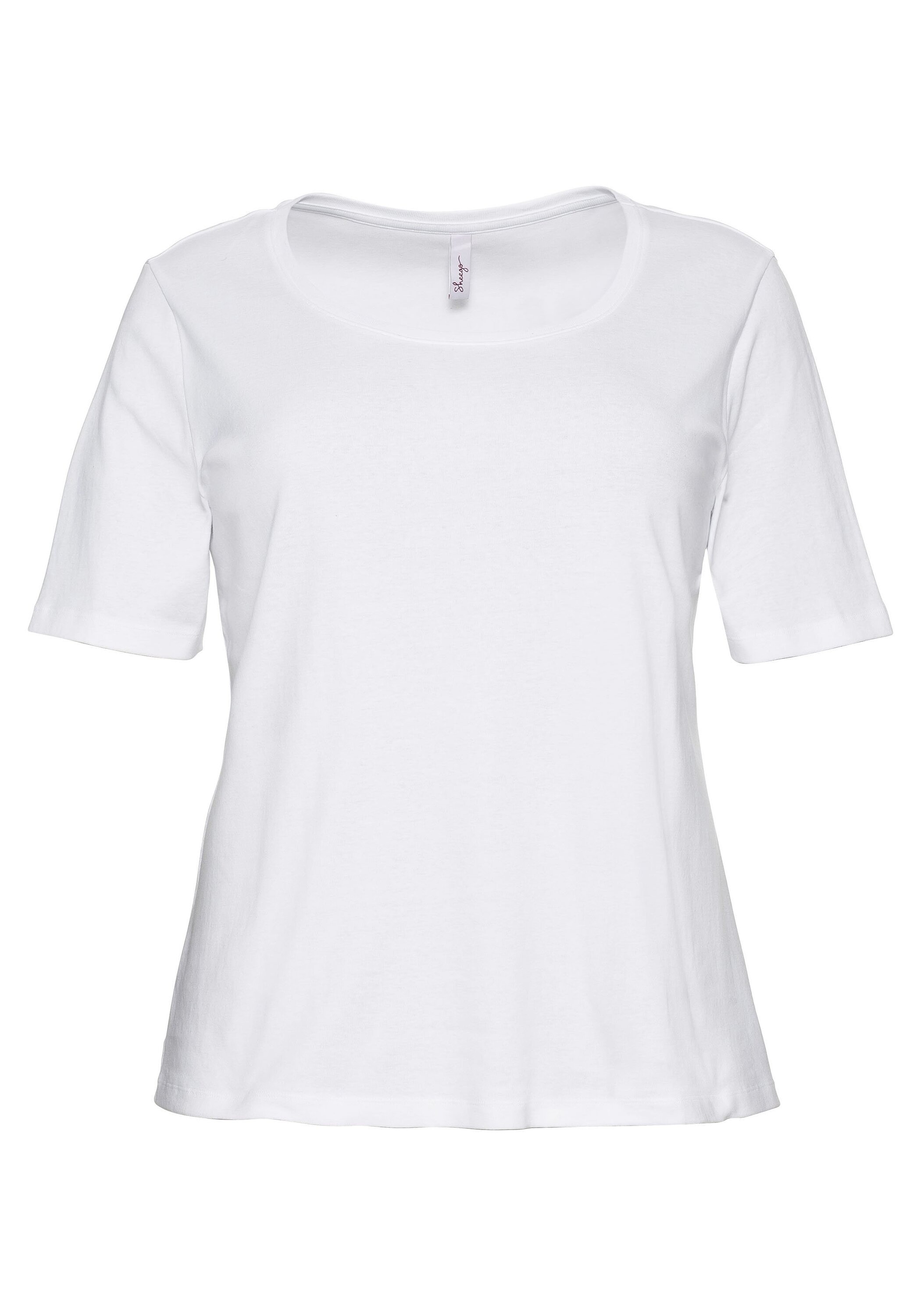Sheego T-Shirt »T-Shirt aus reiner Baumwolle«
