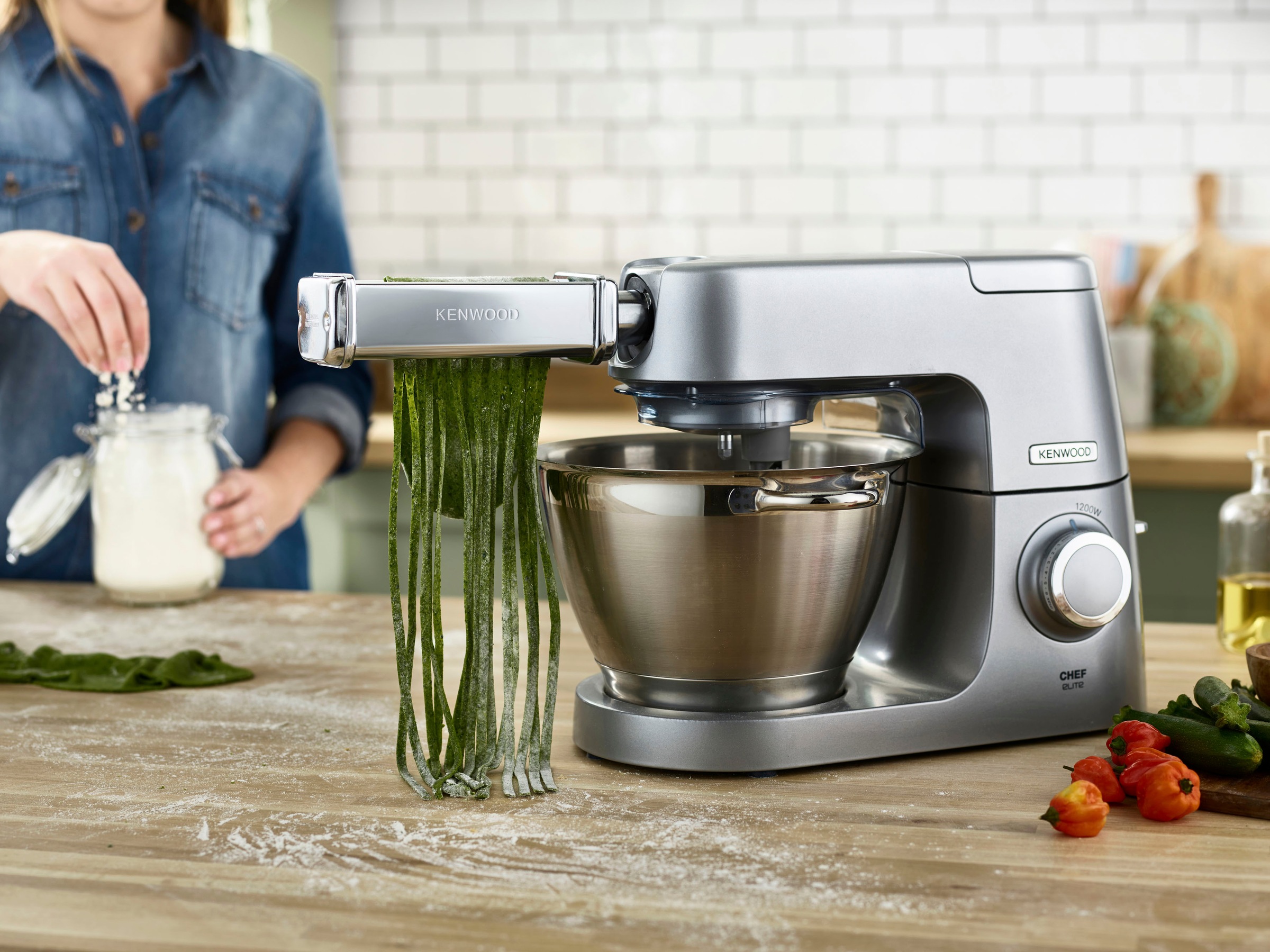 KENWOOD Nudelwalzenvorsatz »Pasta-Set für Lasagne, Spaghetti und Fettuccine MAX980ME«