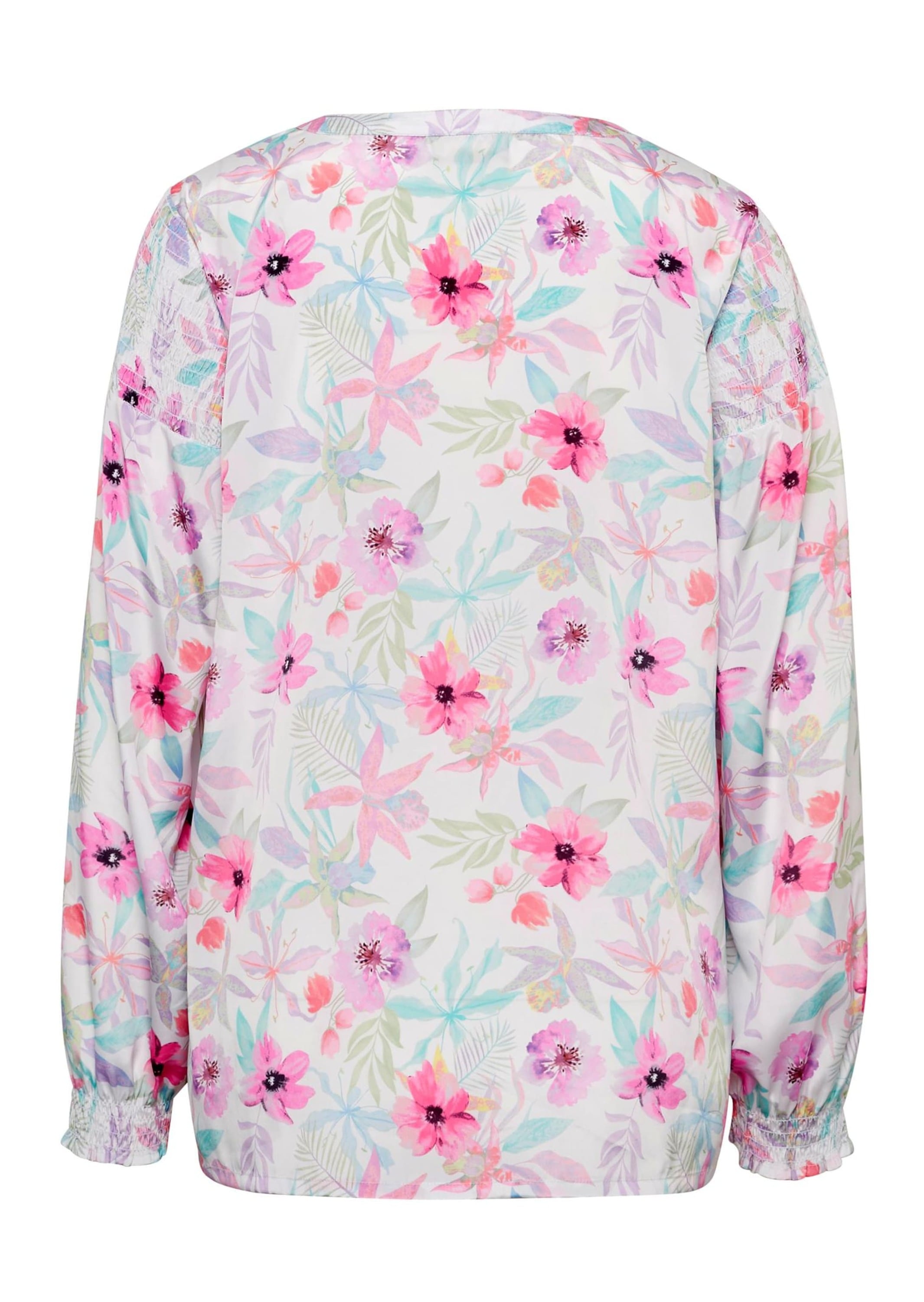 GOLDNER Druckbluse »Kurzgröße Druckbluse aus pflegeleichtem Polyester«