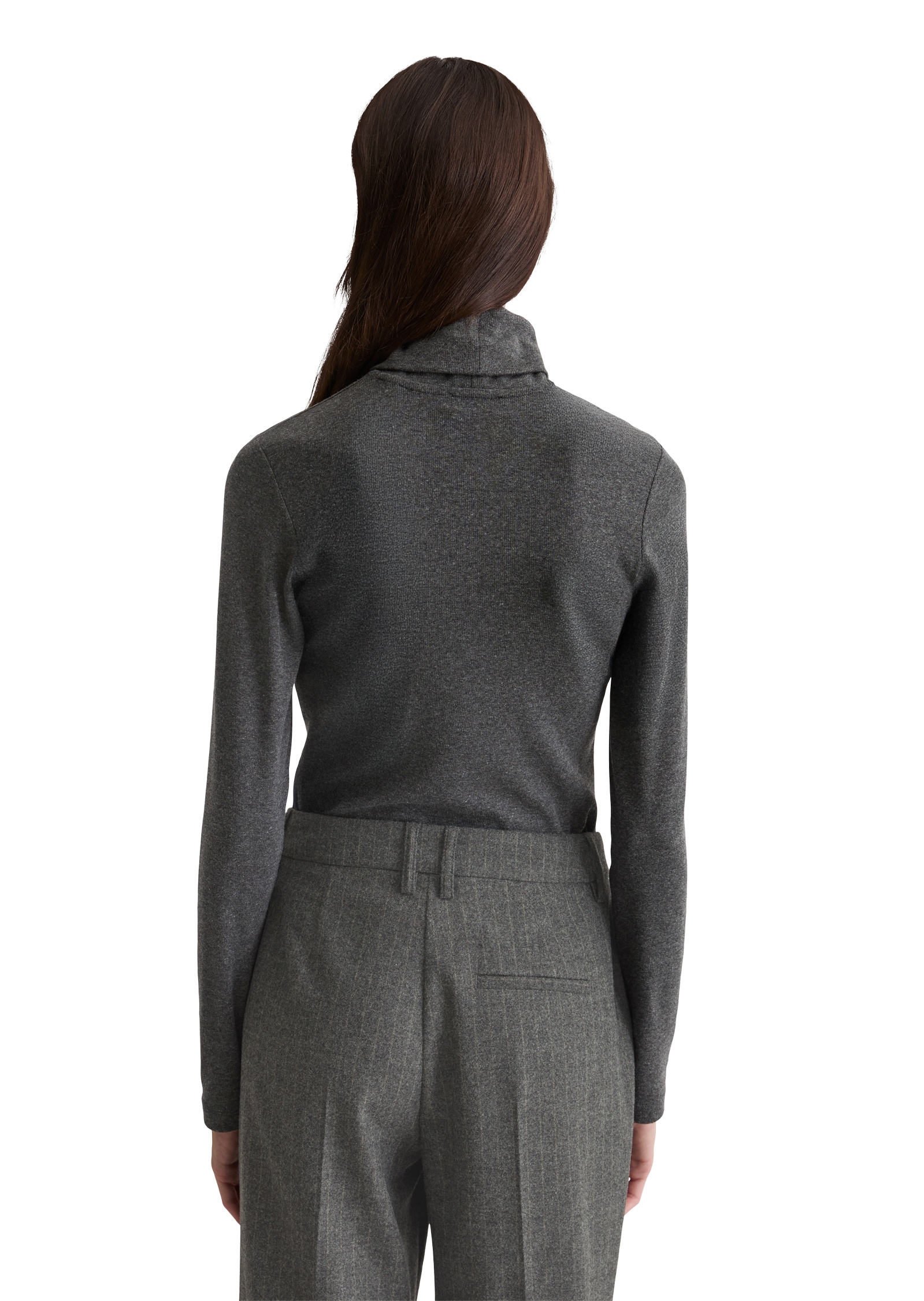 Marc O'Polo Rollkragenshirt regular fit, aus soft geripptem Jersey