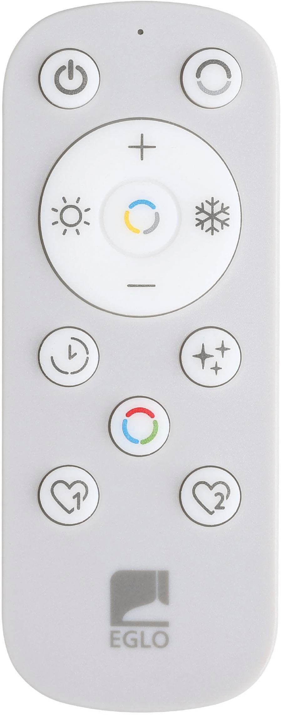 EGLO Deckenleuchte »Amandolo Deckenlampe RGB Backlight Fernbedienung inkl. geometrisch« LED-Modul 1 Stk. Kaltweiß | RGB Wand-/Deckenleuchte - L40 x B30 x H6,5 cm - weiß - 17W inkl.