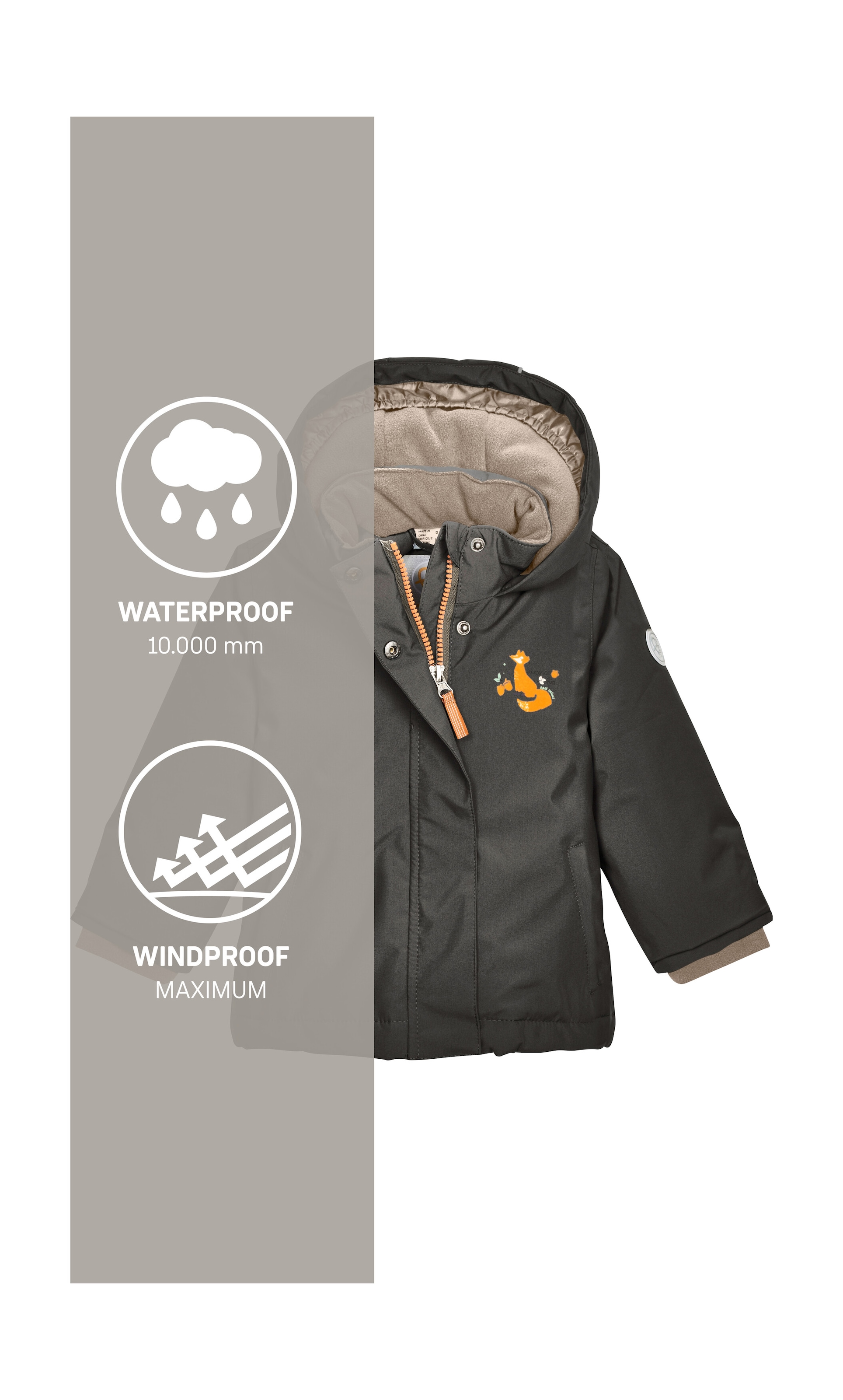 first instinct by killtec Funktionsjacke »FIOW 38 MNS JCKT«, Wasserdichte Funktionsjacke mit verlängerbaren Ärmeln