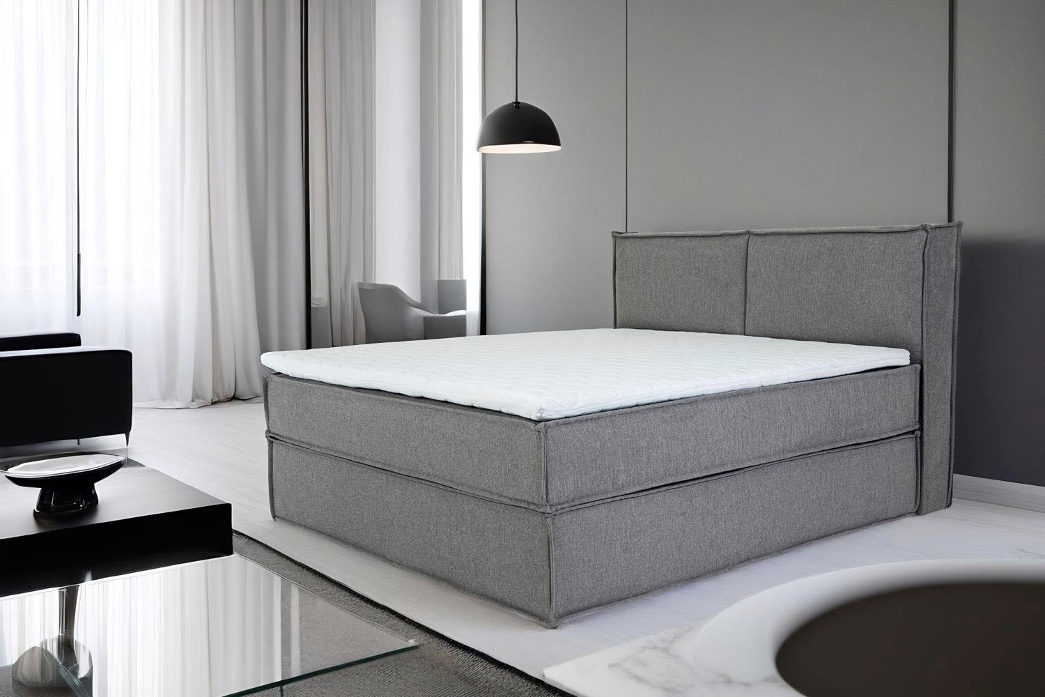 Home affaire Boxspringbett »Sophielle, erhältlich in den Breite 160, 180 & 200cm« inkl. Topper und Taschen-Federkernmatratze