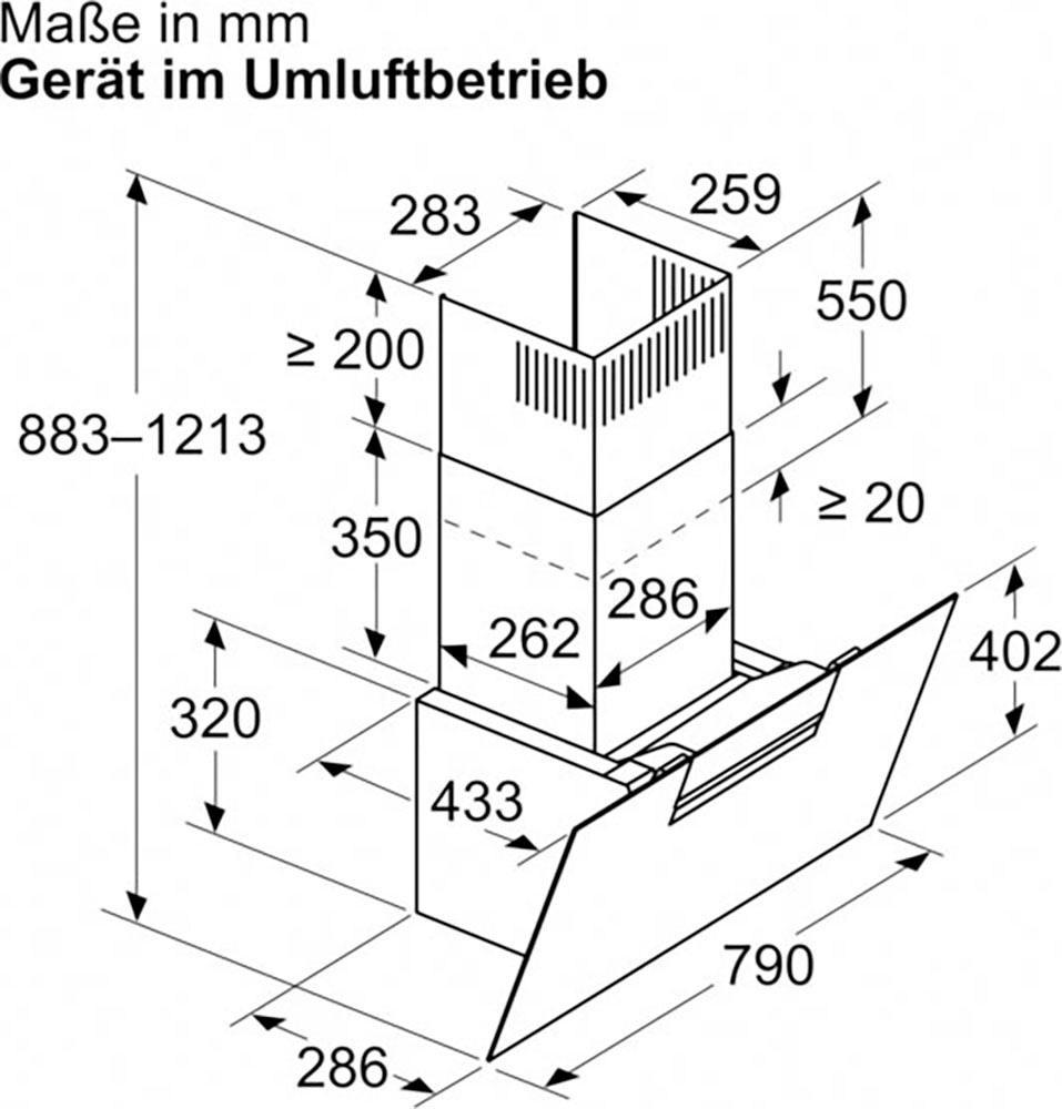 NEFF Wandhaube »D85IFN1S0«, Serie N 50