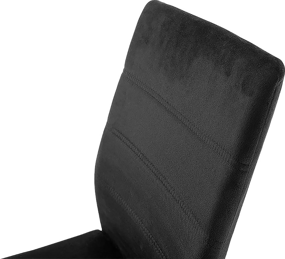 MCA furniture Freischwinger »MCA TICINO Schwingstuhl«, Veloursstoff, (4er-Set), Schwingstühle, Schwinger, Komfortsitzhöhe von ca. 48 cm