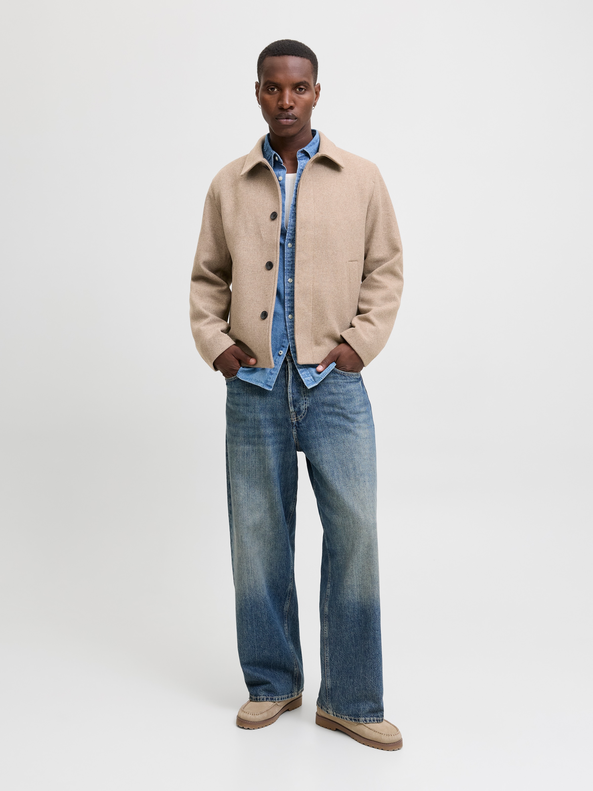 Jack & Jones Outdoorjacke »JJEHARRIS SHORT COAT SN«, ohne Kapuze