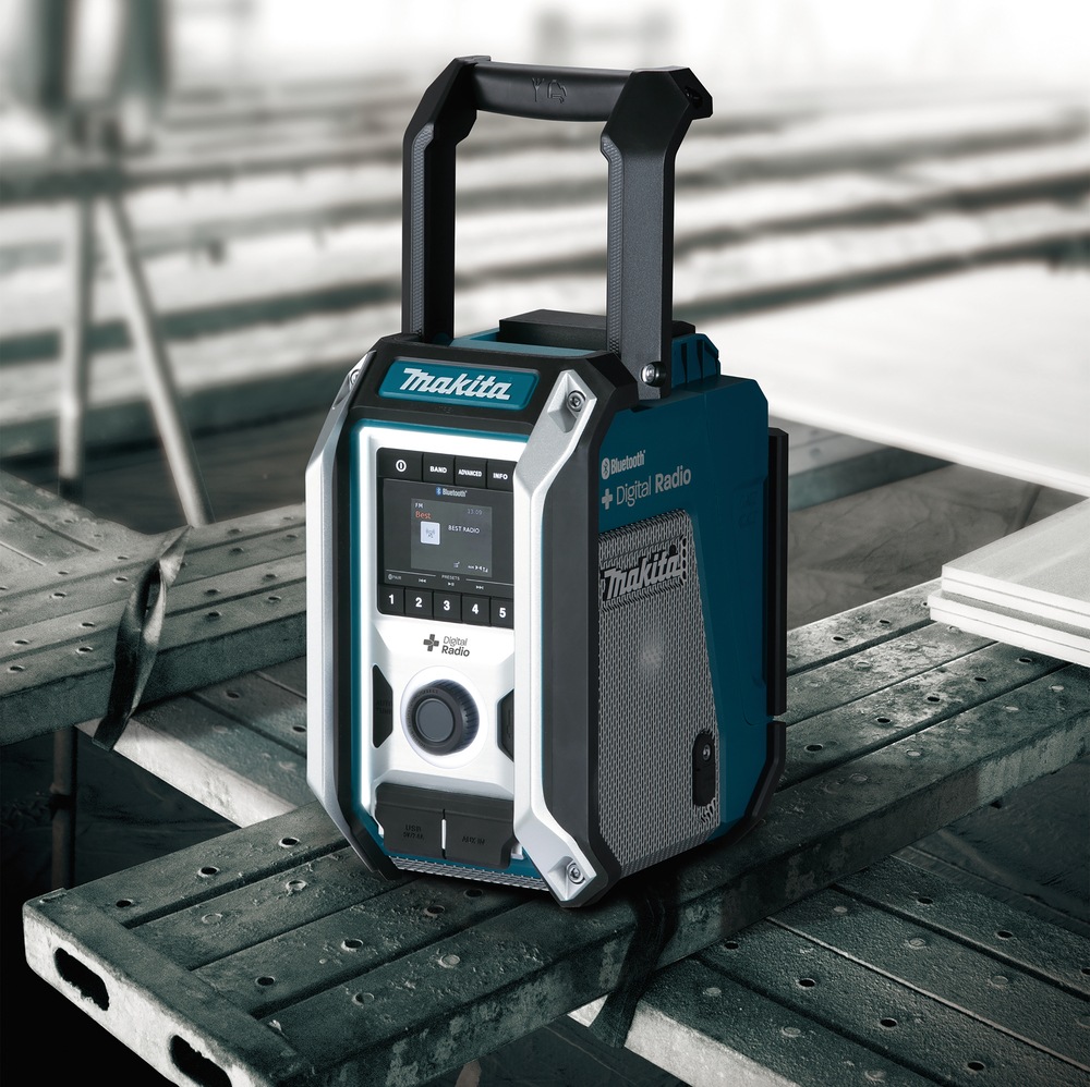 Makita Baustellenradio »DMR115«, (Bluetooth FM-Tuner-Digitalradio (DAB+), 12V, Bluetooth-Radio, ohne Akku