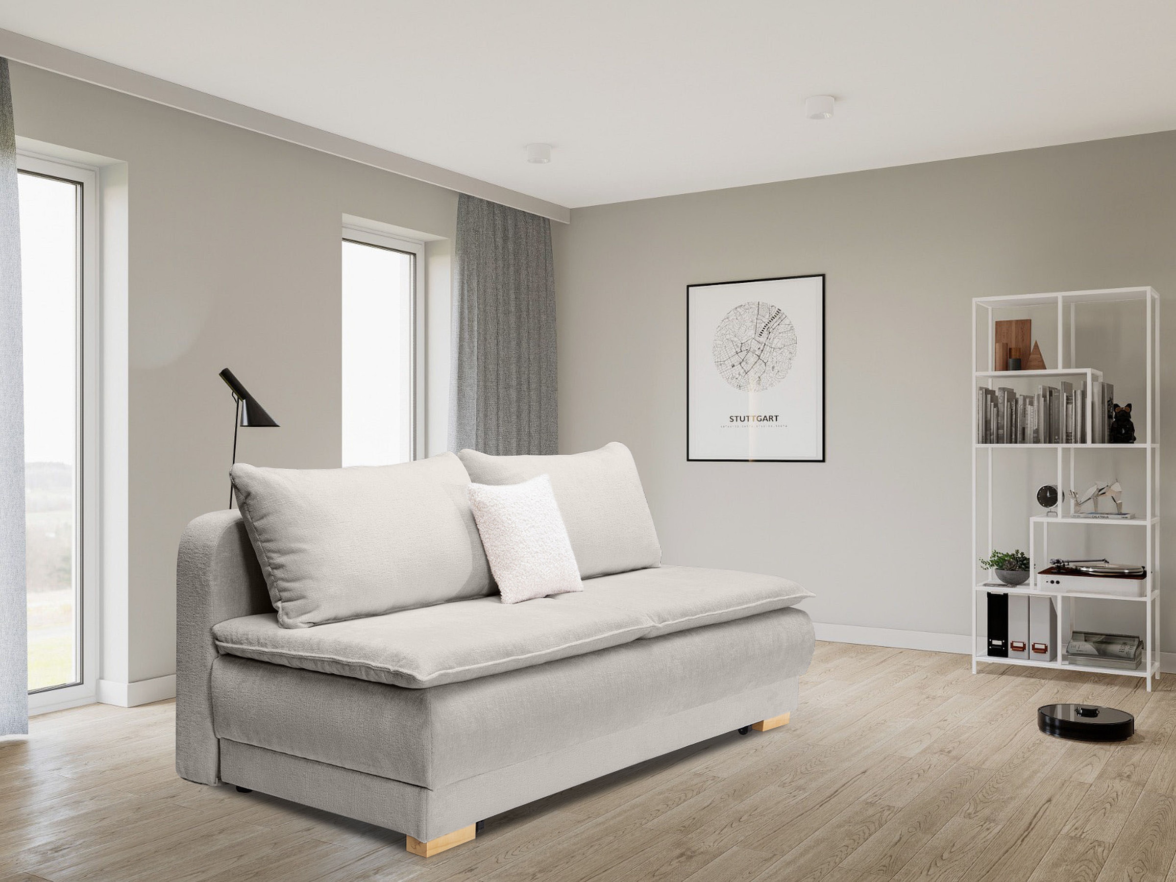 INOSIGN Schlafsofa »Bea«, Dauerschlafsofa, Bettfunktion und-kasten,Boxspringsofa