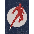 Komar Wandbild »Iron Man Fly«, (1 St.), Deutsches Premium-Poster Fotopapier mit seidenmatter Oberfläche und hoher Lichtbeständigkeit. Für fotorealistische Drucke mit gestochen scharfen Details und hervorragender Farbbrillanz.