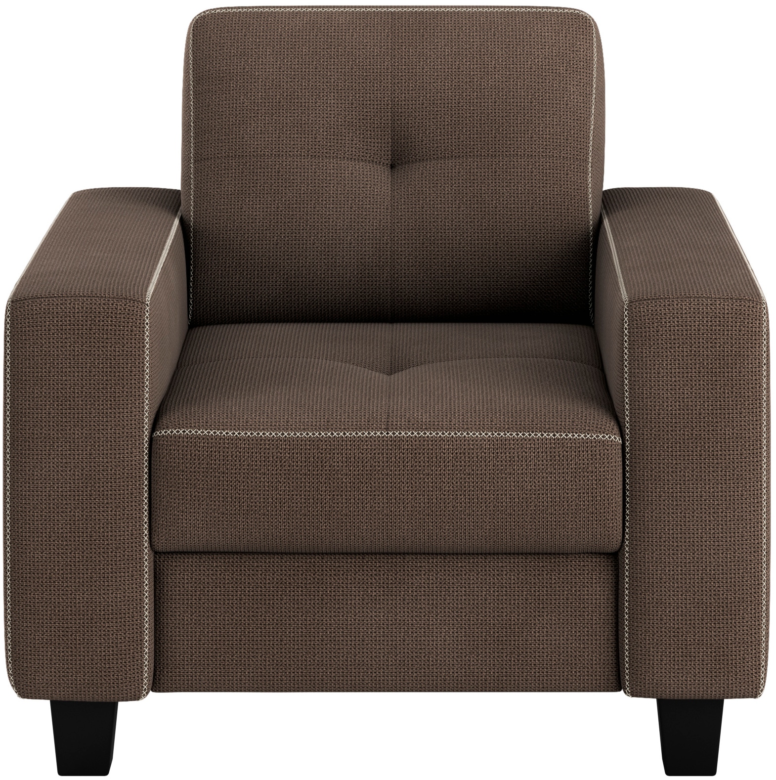Places of Style Sessel »Varese«, Kreuznaht in beige