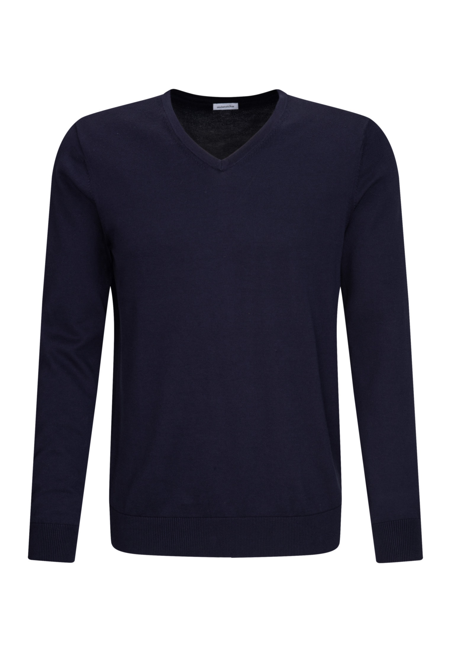 seidensticker Strickpullover »Schwarze Rose«, Langarm V-Neck Uni