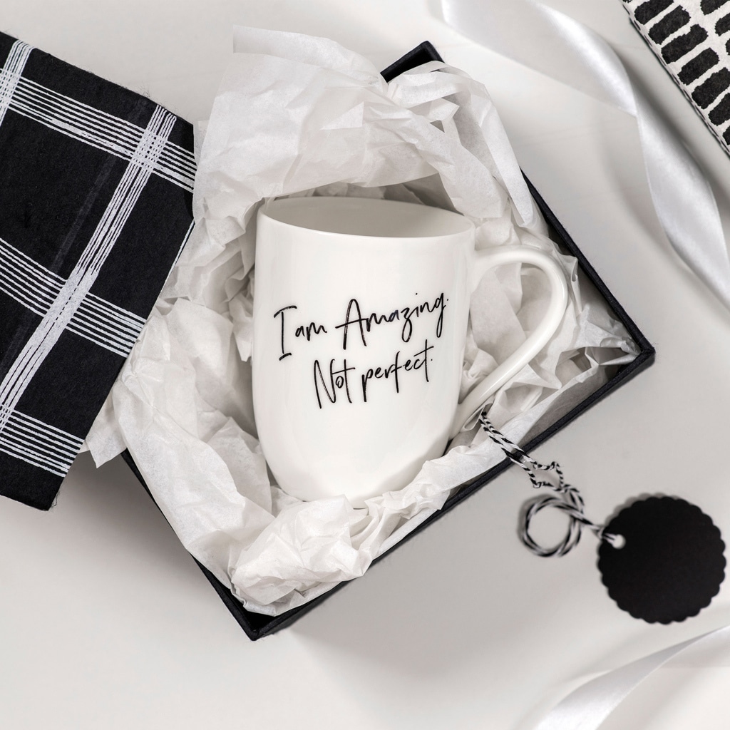 Villeroy & Boch Becher »Becher 'Amazing. Not Perfect.' Statement 290 ml weiß«