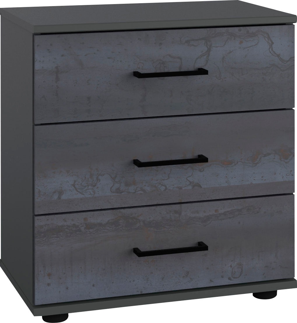 Wimex Nachtkommode »Kopenhagen« in 2 Höhen in grau, Größe B/H/T: 52 cm x 58 cm x 38 cm