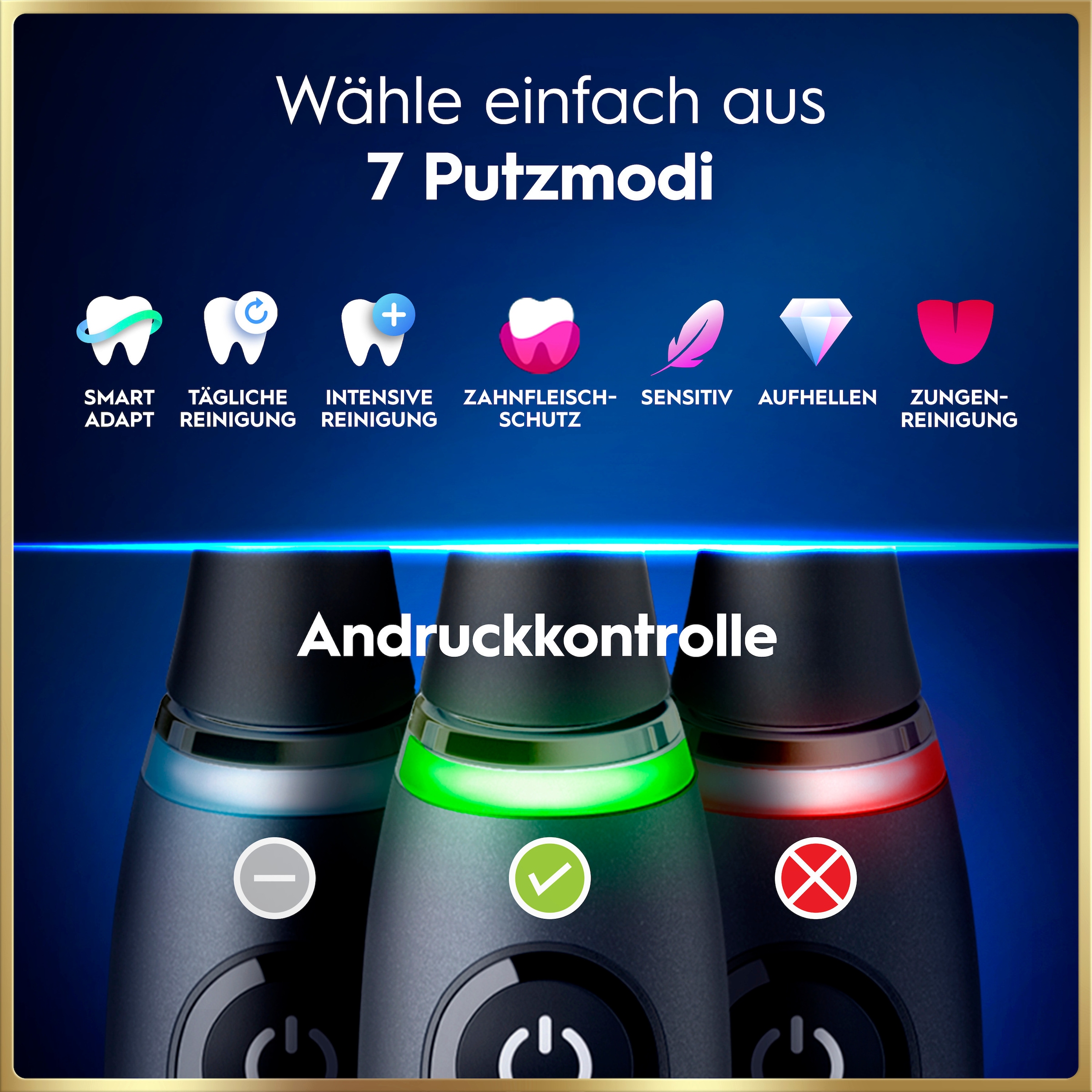Oral-B Elektrische Zahnbürste »iO 9 Luxe Edition« 1 Stk. Aufsteckbürsten mit Magnet-Technologie, 7 Putzmodi, Farbdisplay & Lade-Reiseetui