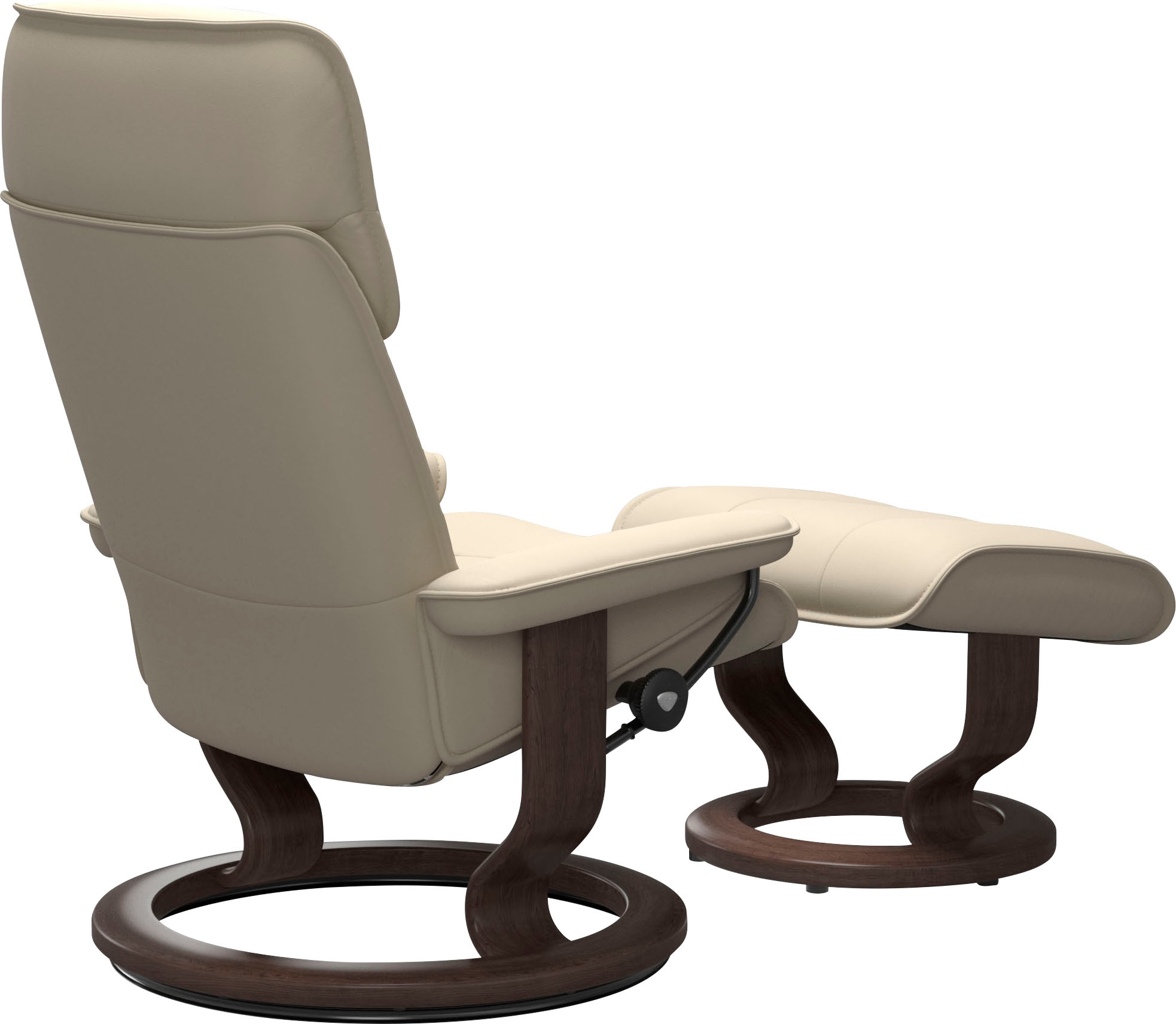 Stressless® Relaxsessel »Admiral«, (Set, Relaxsessel inkl. Hocker), mit Classic Base, Größe M & L, Gestell Wenge