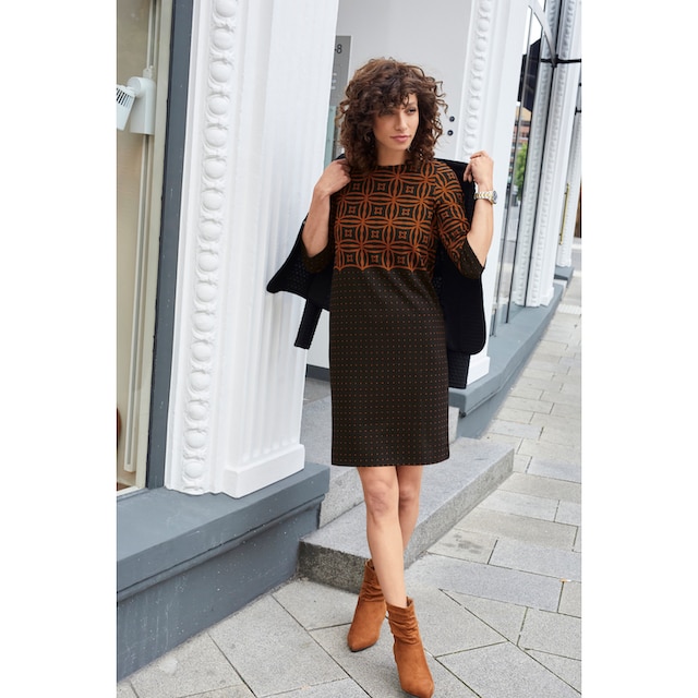 Aniston SELECTED Jerseykleid, mit modernem Muster- und Punkte-Design  bestellen online bei OTTO | Jerseykleider