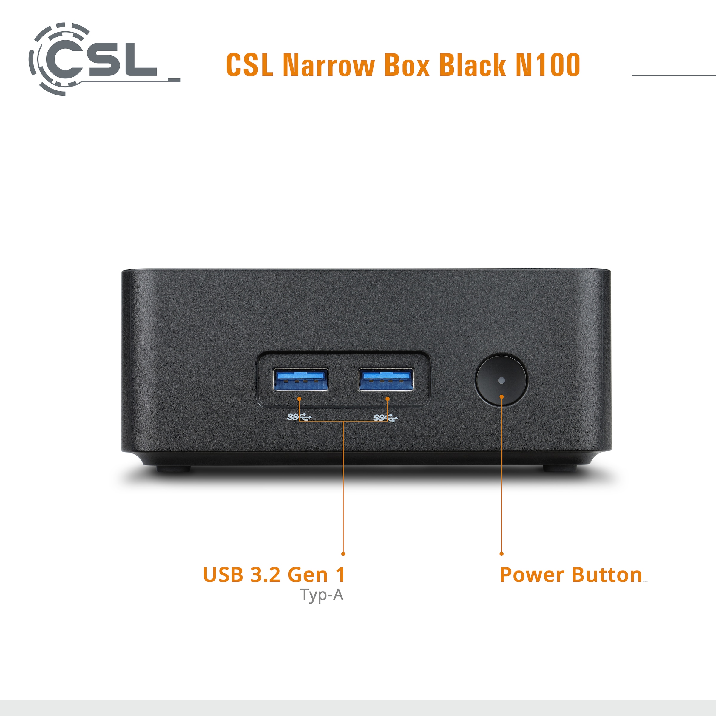 CSL PC »Narrow Box Black N100«