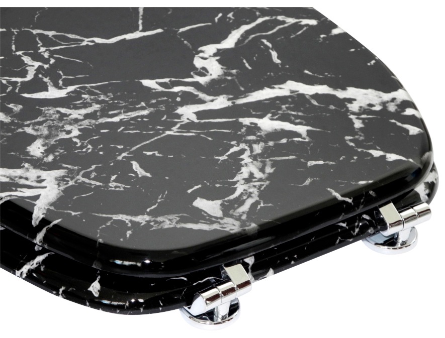 Sanilo WC-Sitz »Marmor Schwarz«