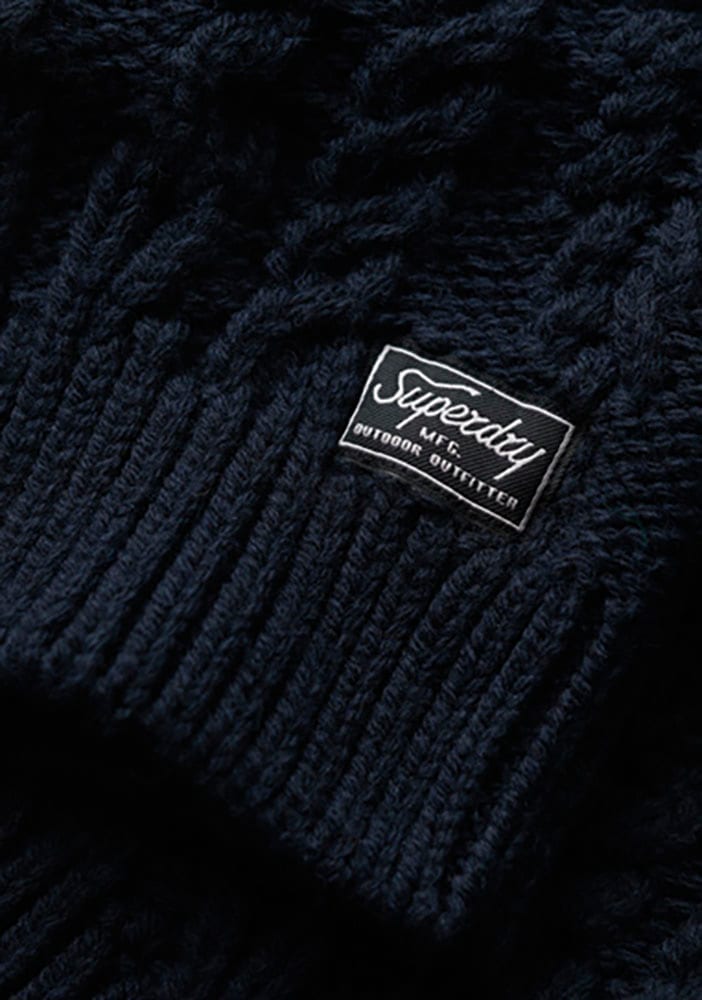 Superdry Strickpullover »VINTAGE HIGH NECK CABLE KNIT«