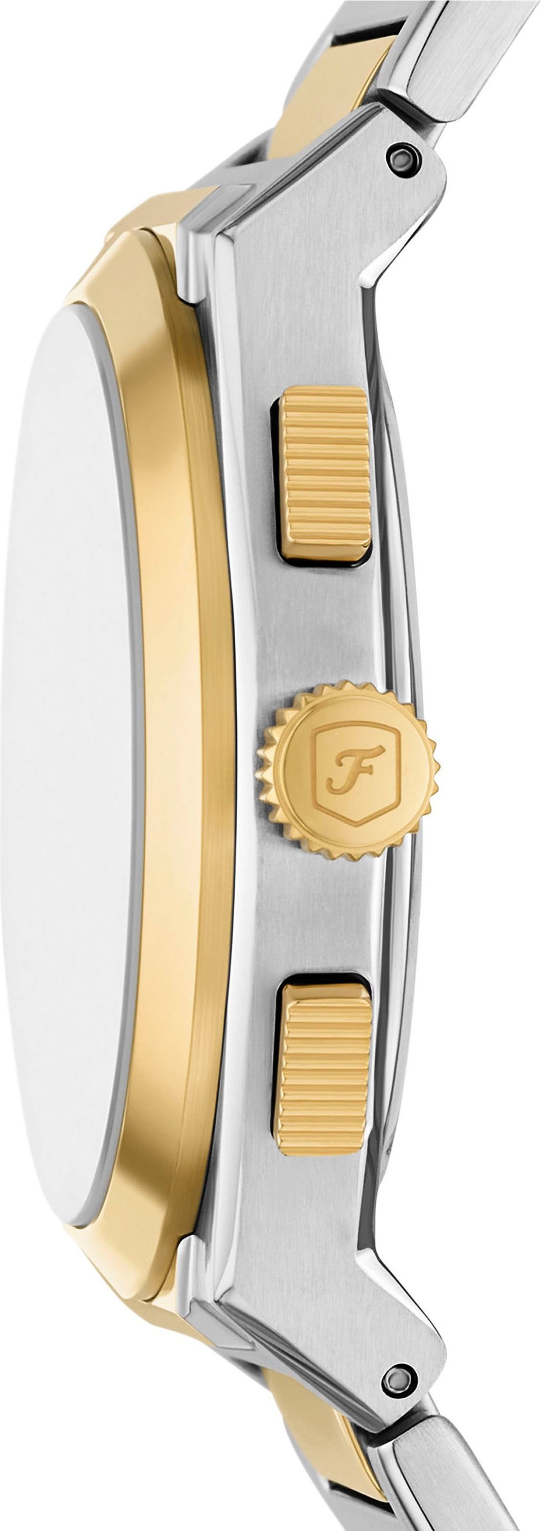 Fossil Chronograph »EVERETT«, Quarzuhr, Armbanduhr, Herrenuhr, Edelstahlarmband, analog