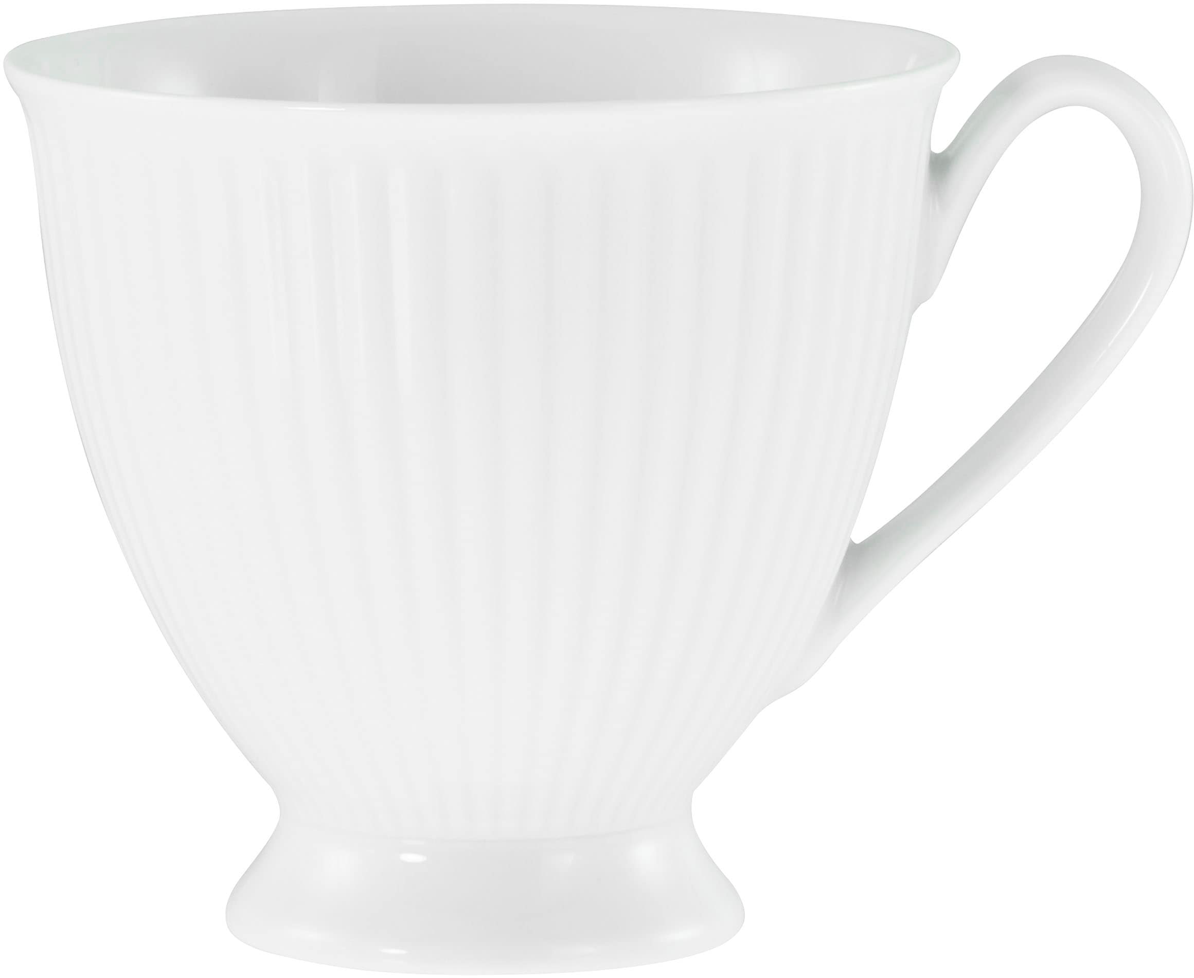 CreaTable Tasse »Valencia Weiß, Kaffeeset, 12-tlg.« Elegant, Boho Chic